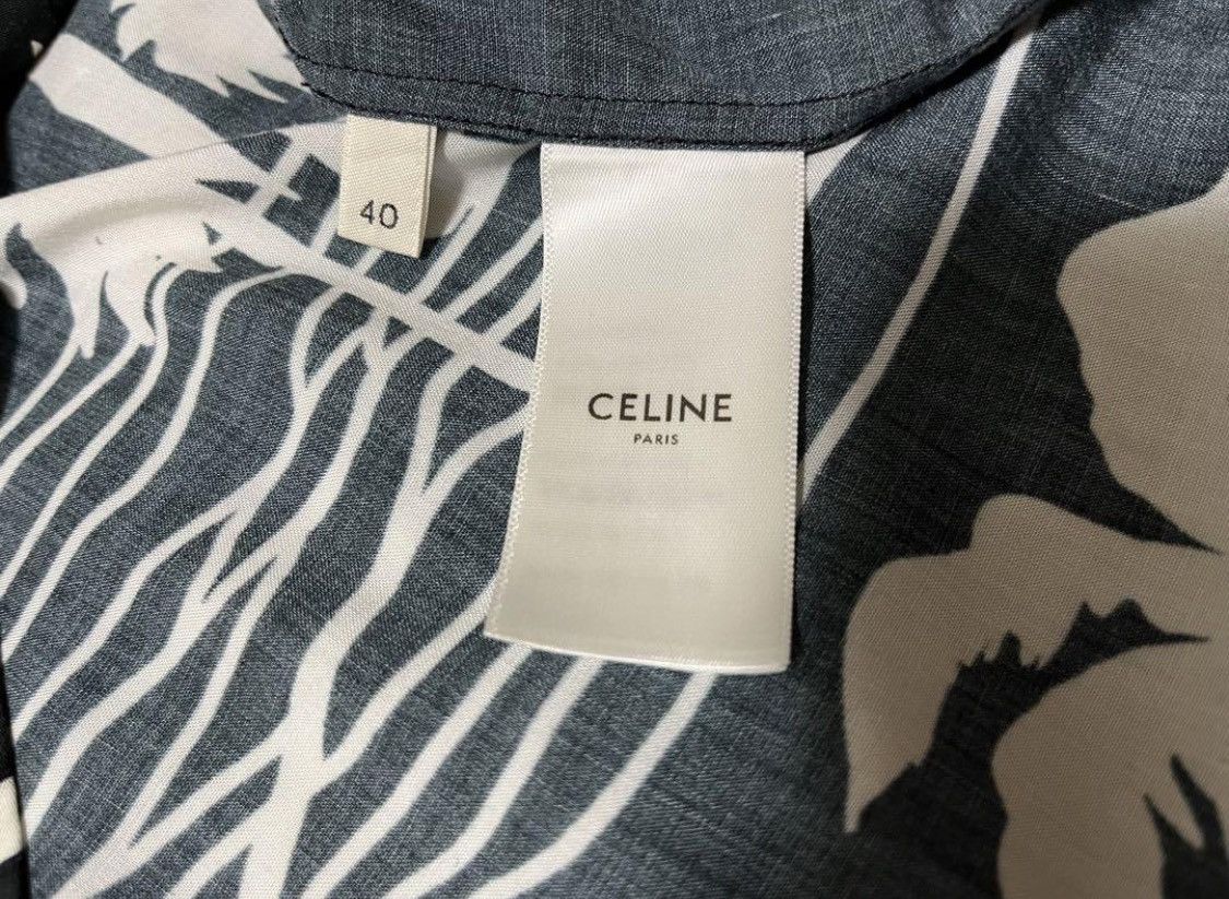 Celine × Saint Laurent Paris CELINE 21ss shirt by hedi Shimane Size US S / EU 44-46 / 1 - 4 Thumbnail