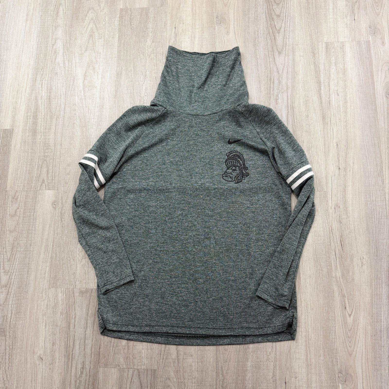 Nike Nike Michigan State Spartans Funnel Neck Sweatshirt Large Size L / US 10 / IT 46 - 1 Thumbnail