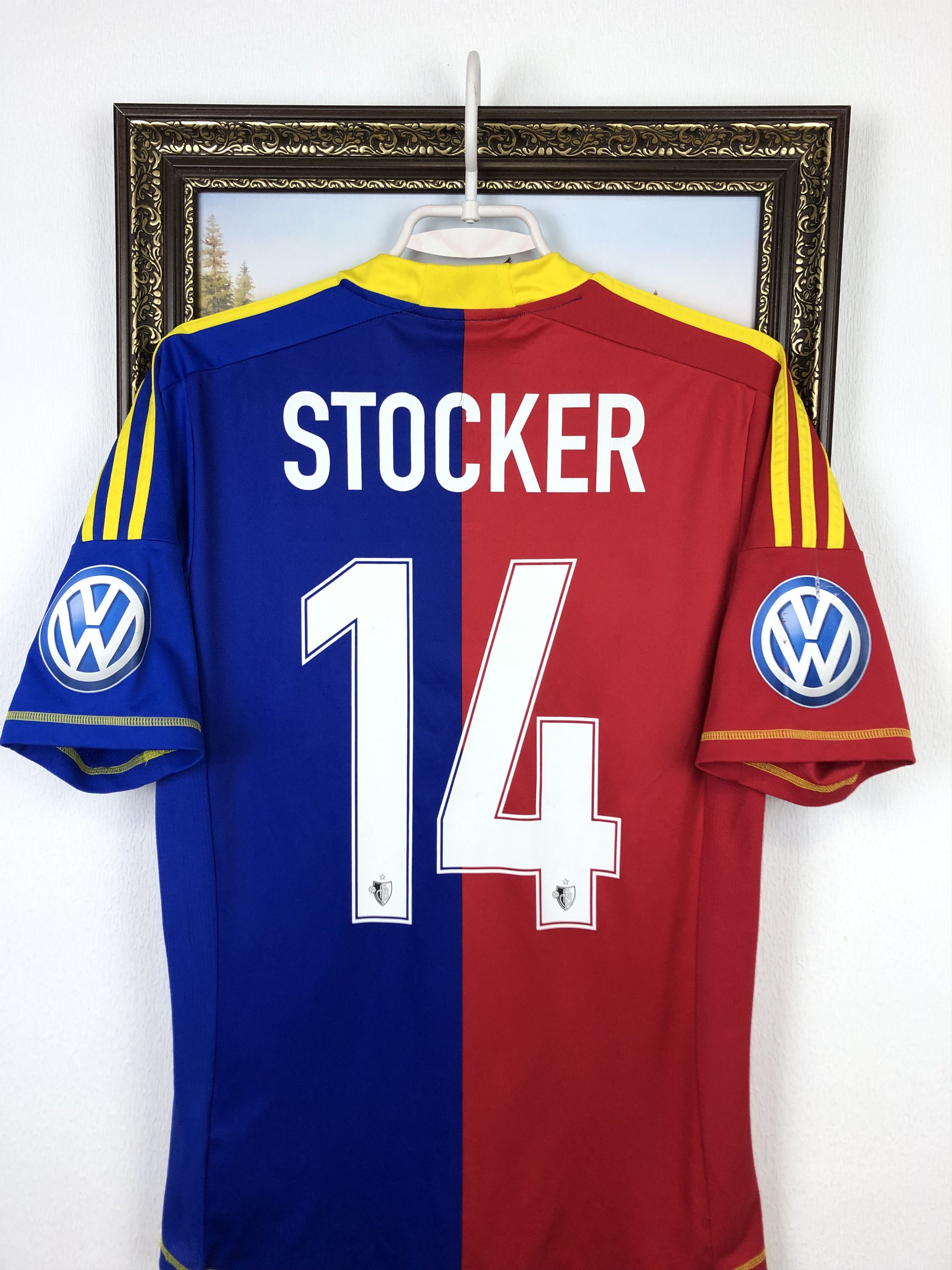 Adidas Basel football shirt 2012 Soccer #14 Stocker Adidas Jersey Size US S / EU 44-46 / 1 - 2 Thumbnail