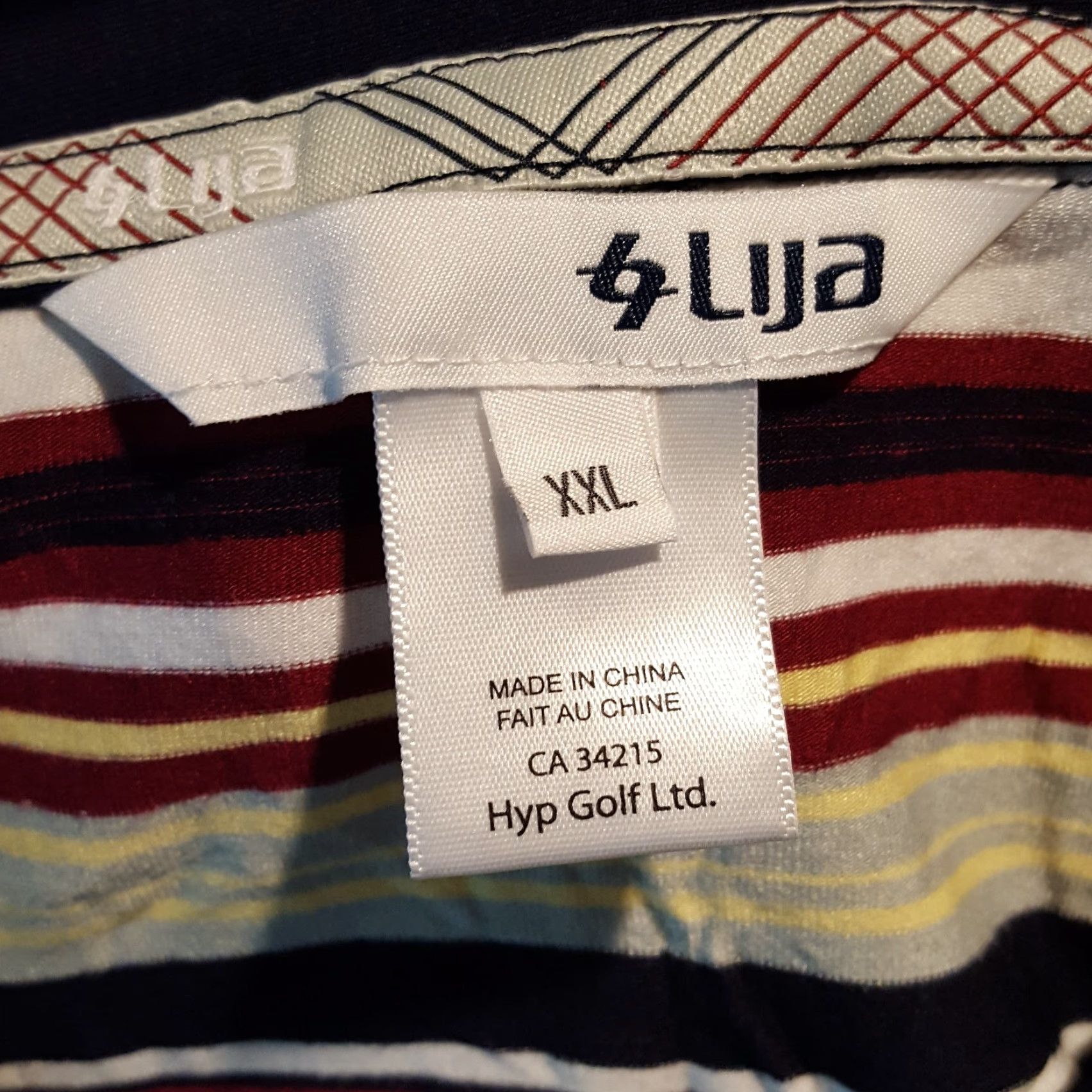 Vintage LIJA Polo Women's 2XL Striped Collared Lightweight Button Golf Shirt VINTAGE (if applicable) Size XXL / US 16-18 / IT 52-54 - 7 Thumbnail