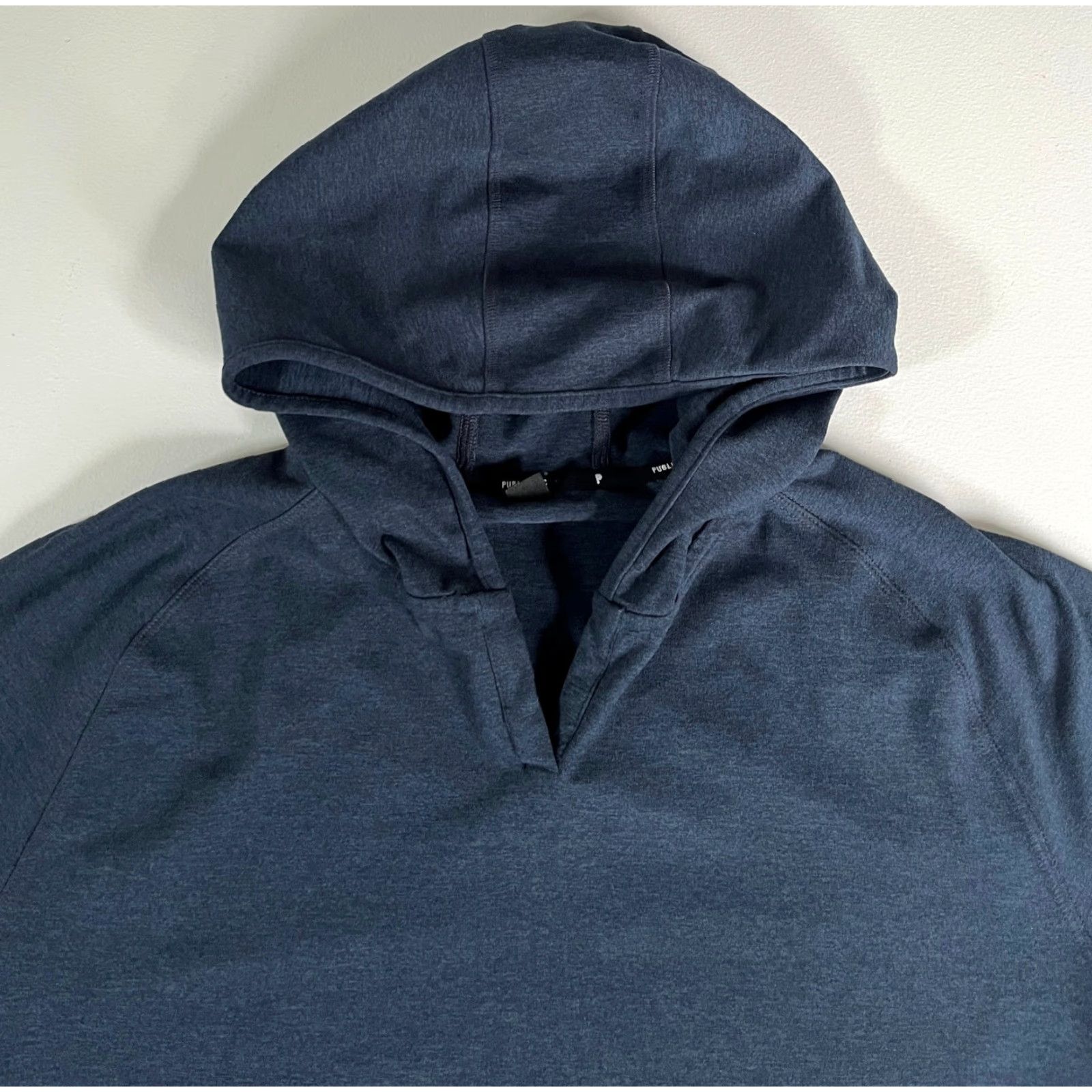 Vintage VINTAGE Public Rec Politan Hoodie Men's Midnight Blue L Hoodie Mens Regular Jersey Solid Pullover Hooded City Sports Size US L / EU 52-54 / 3 - 6 Thumbnail