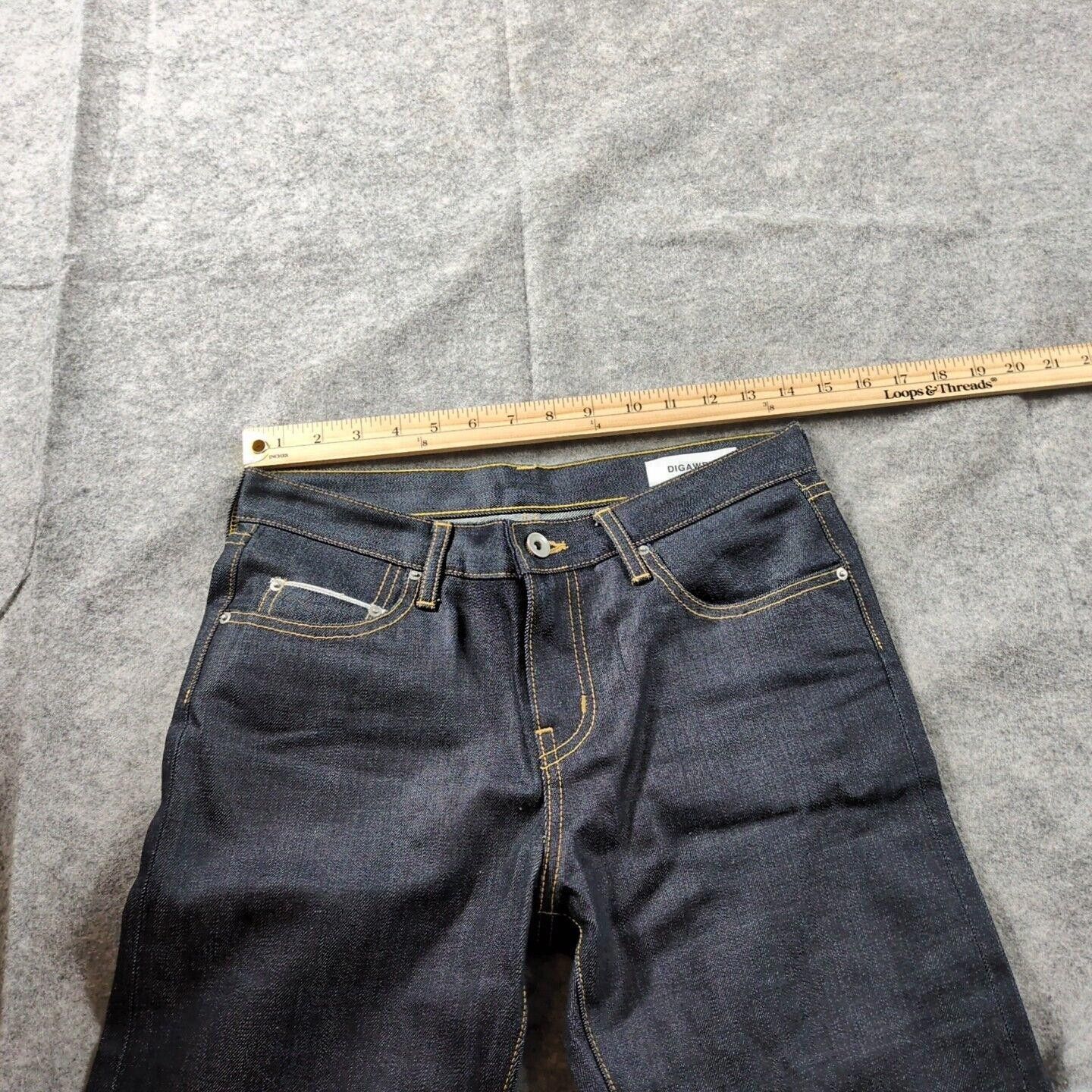 Designer DIGAWEL Denim Jeans 28x28 Size 0 Made in Japan Dark Wash Size US 28 / EU 44 - 2 Thumbnail