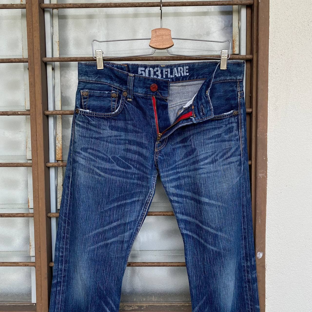 Edwin × Vintage FLARE GHOST CLAWMARK EDWIN BLUETRIP 503 JAPAN BJ03-43 Size US 30 / EU 46 - 3 Thumbnail