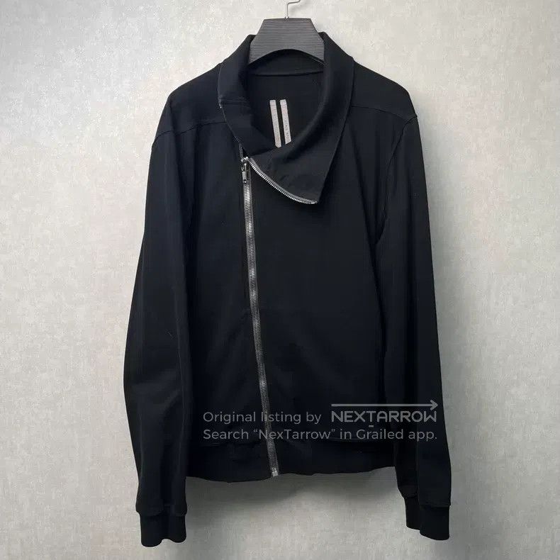 Rick Owens Rick Owens Black Zip-up Stand Collar Jacket Size US XXL / EU 58 / 5 - 1 Thumbnail