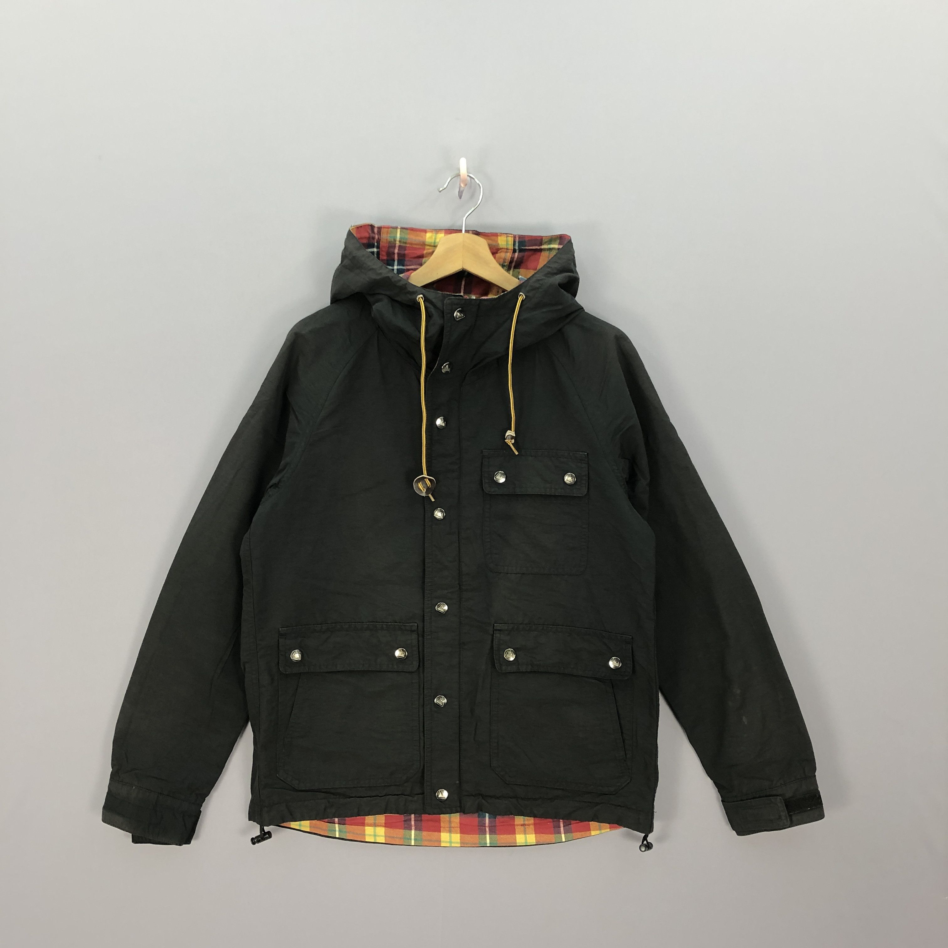 If Six Was Nine × Japanese Brand × Vintage Sixty Forty Checkered Reversible Zip Up Hoodie Jackets Size US M / EU 48-50 / 2 - 2 Thumbnail
