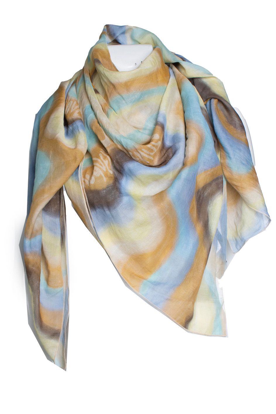 Jacquemus Jacquemus, Multicolor square silk and cotton scarf Size ONE SIZE - 1 Thumbnail