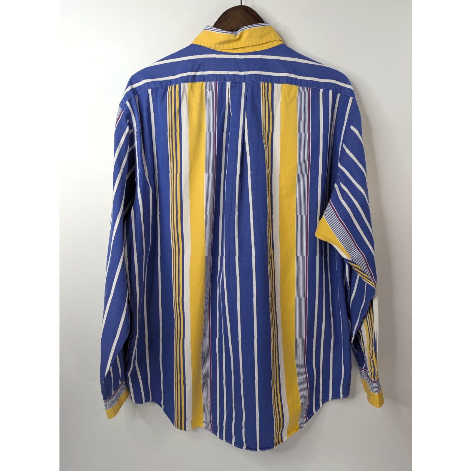 Ralph Lauren Ralph Lauren Shirt XL Classic Fit Button-Down Striped Cotton Blue Yellow Casual Men Size US XL / EU 56 / 4 - 6 Thumbnail