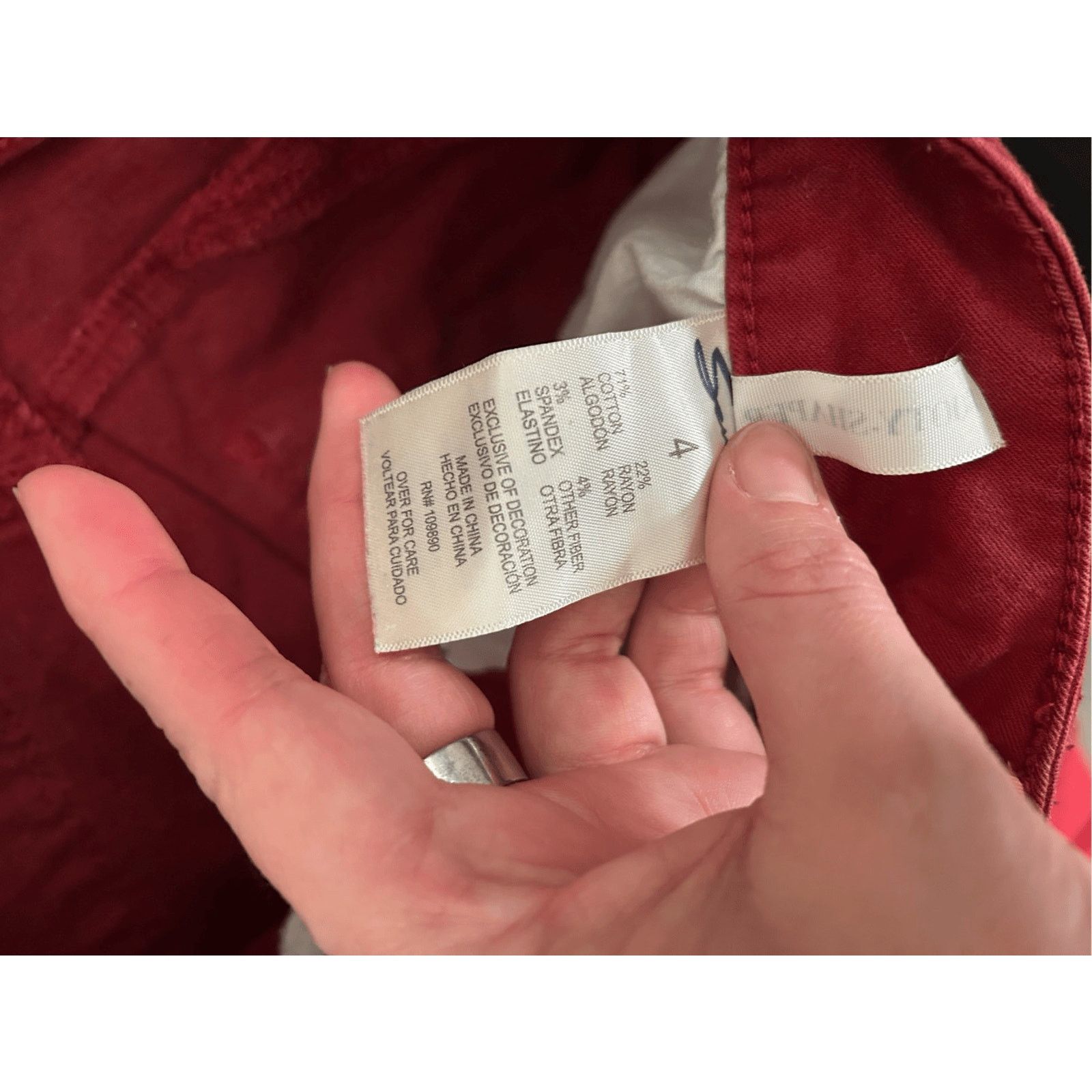 7 For All Mankind 7 For All Mankind Skinny Jeans in Bril Red, Sz 4, MSRP $179 Size 27" / US 4 / IT 40 - 7 Thumbnail
