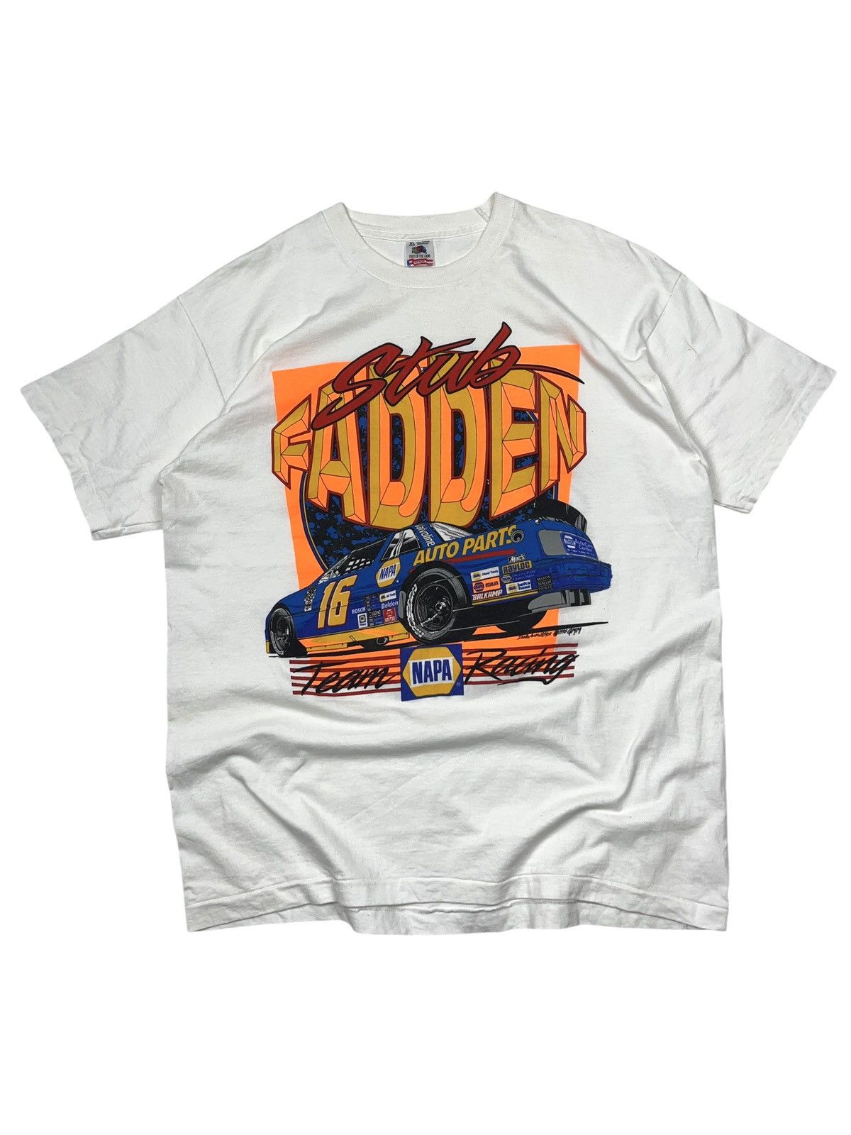 Vintage Vintage 1995 Stub Fadden Team Napa Racing T-shirt Size US XL / EU 56 / 4 - 1 Thumbnail