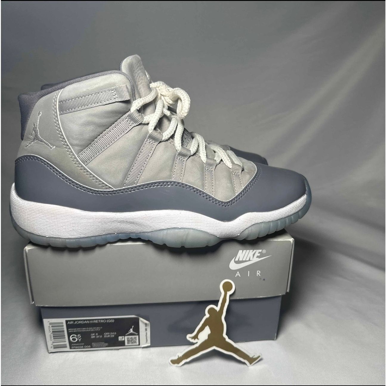 Jordan Brand × Nike Size 6.5 - Air Jordan 11 Retro GS Cool Grey 2021 Men's Shoes Size US 6.5 / EU 39-40 - 1 Thumbnail