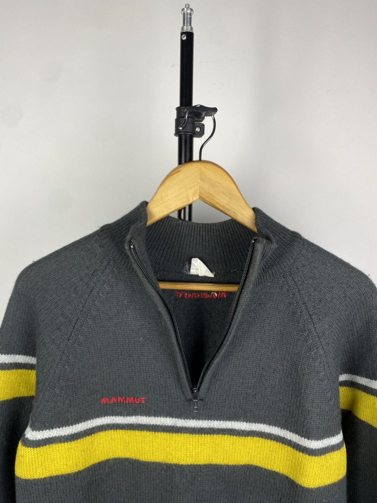 Mammut × Vintage Vintage 90s Mammut 1/4 Zip Knitted Sweater Size US S / EU 44-46 / 1 - 5 Thumbnail