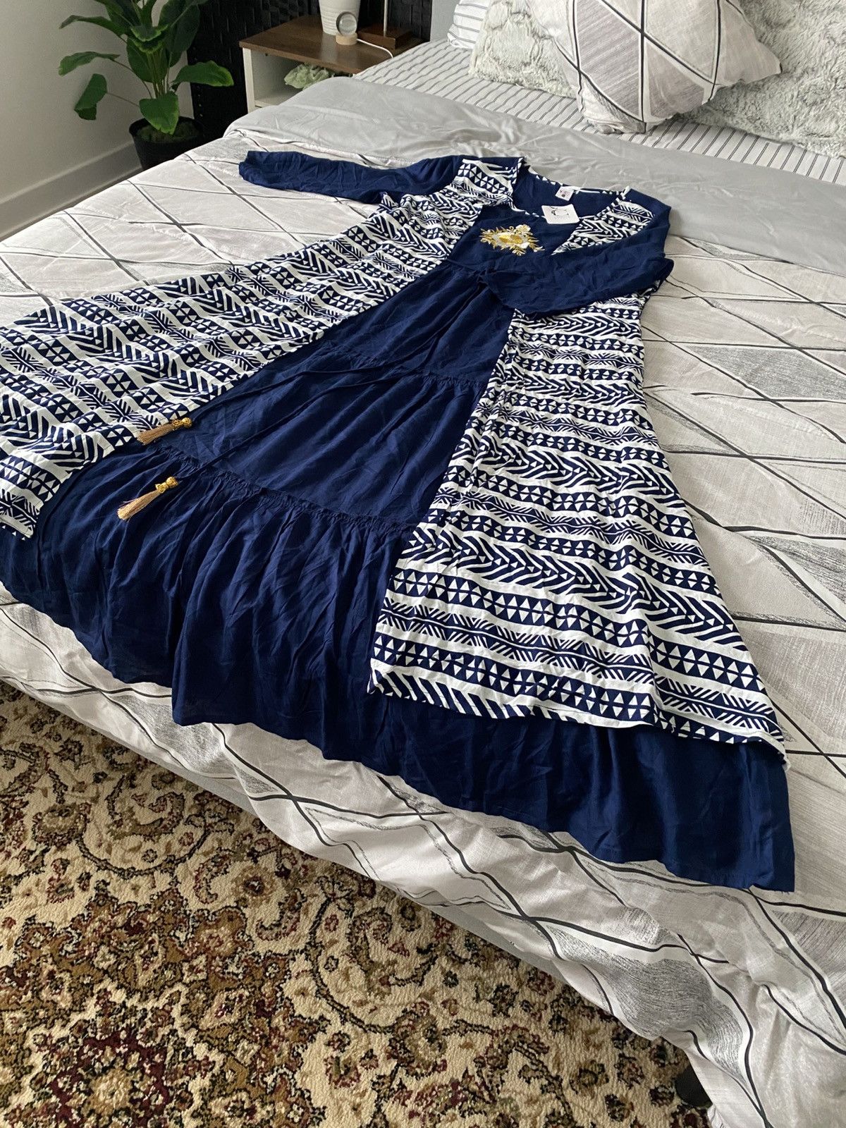 Other New Cotton double part Printed Partywear Anarkali Women Size XXL / US 16-18 / IT 52-54 - 9 Thumbnail