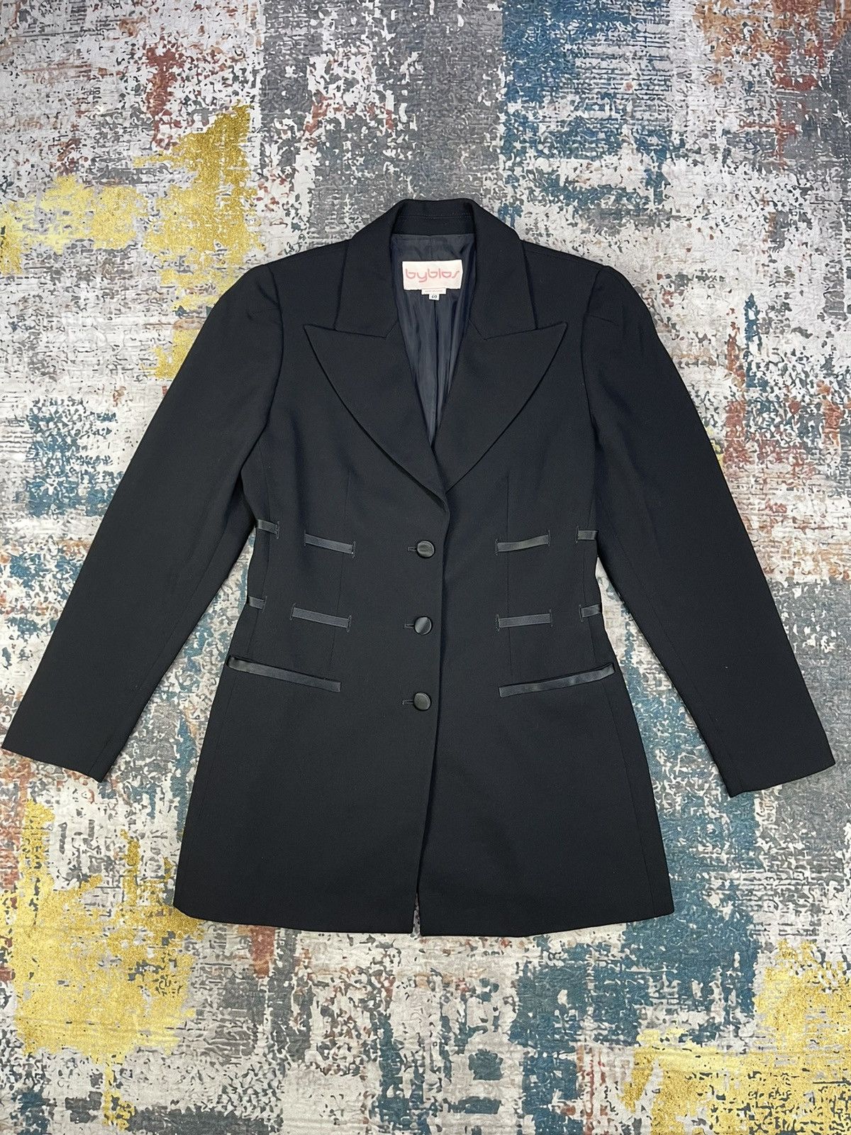 Byblos Byblos Italy Waist Ribbon Avant Garde Power Blazer Size S / US 4 / IT 40 - 1 Thumbnail