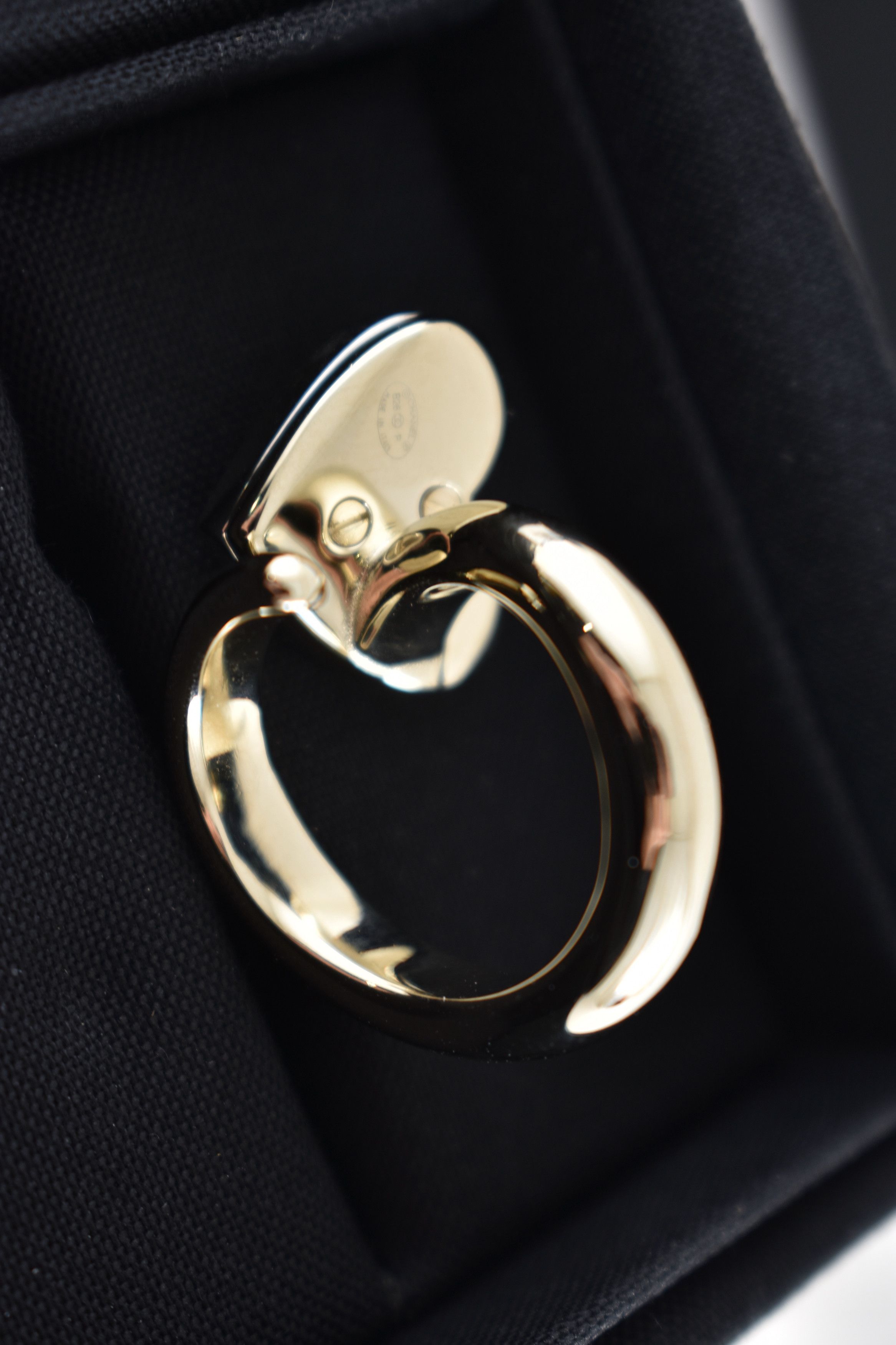 Chanel Chanel 26P Silver Gold Crystal Heart CC Logo Spiral Ring 52 Size ONE SIZE - 18 Thumbnail