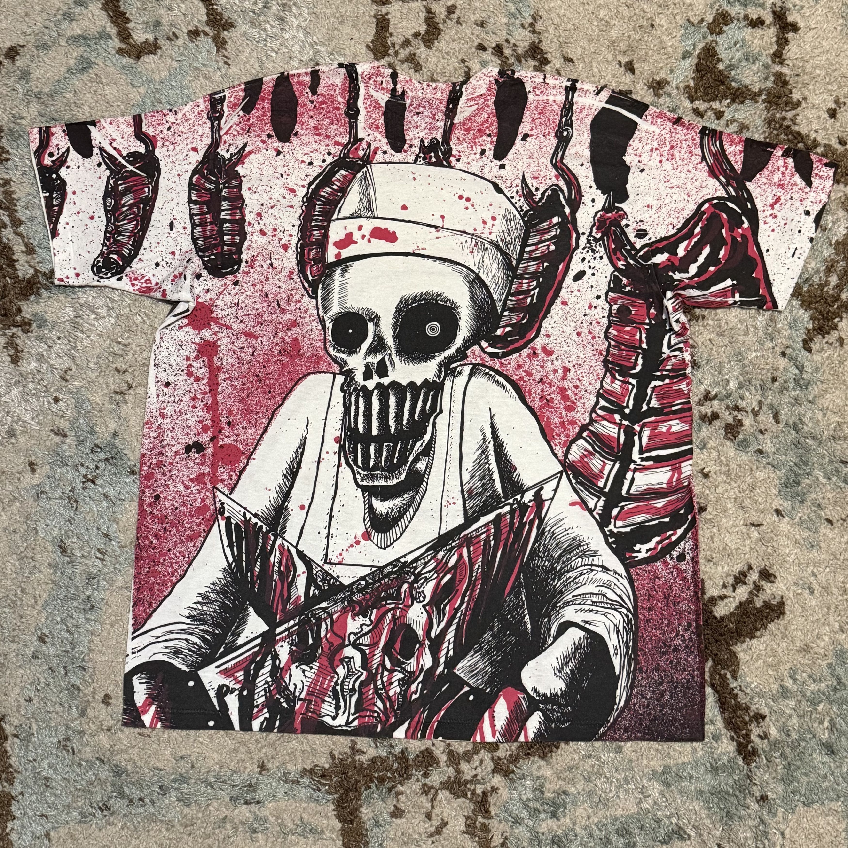 Liquid Blue × Vintage Vintage 90s Morbid Rags Butcher Shirt AOP Size XL Blood Size US XL / EU 56 / 4 - 2 Thumbnail