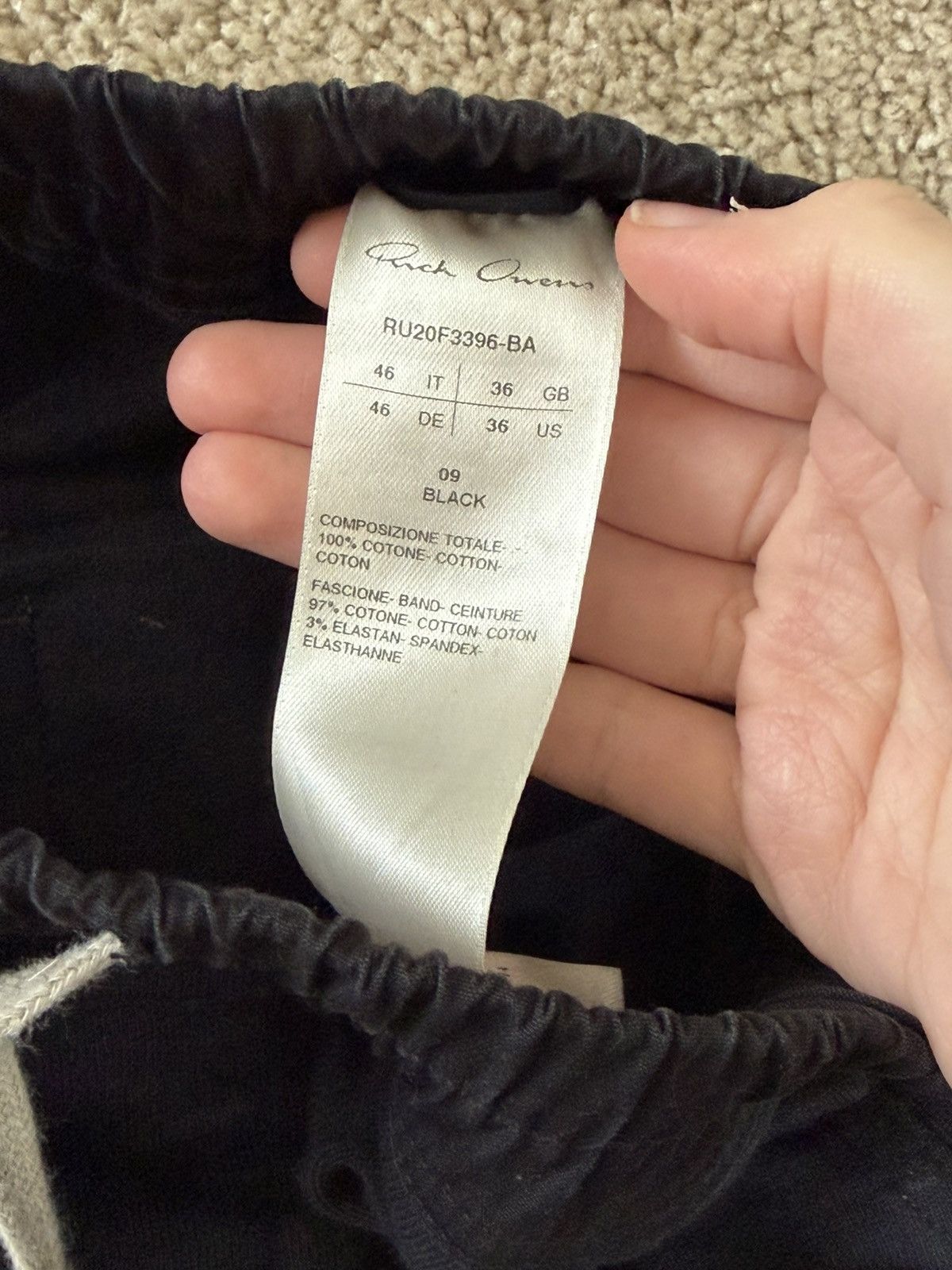 Rick Owens Rick Owens FW20 Performa Cargo Joggers Black Sz 36 / IT 46 Size US 36 / EU 52 - 4 Thumbnail