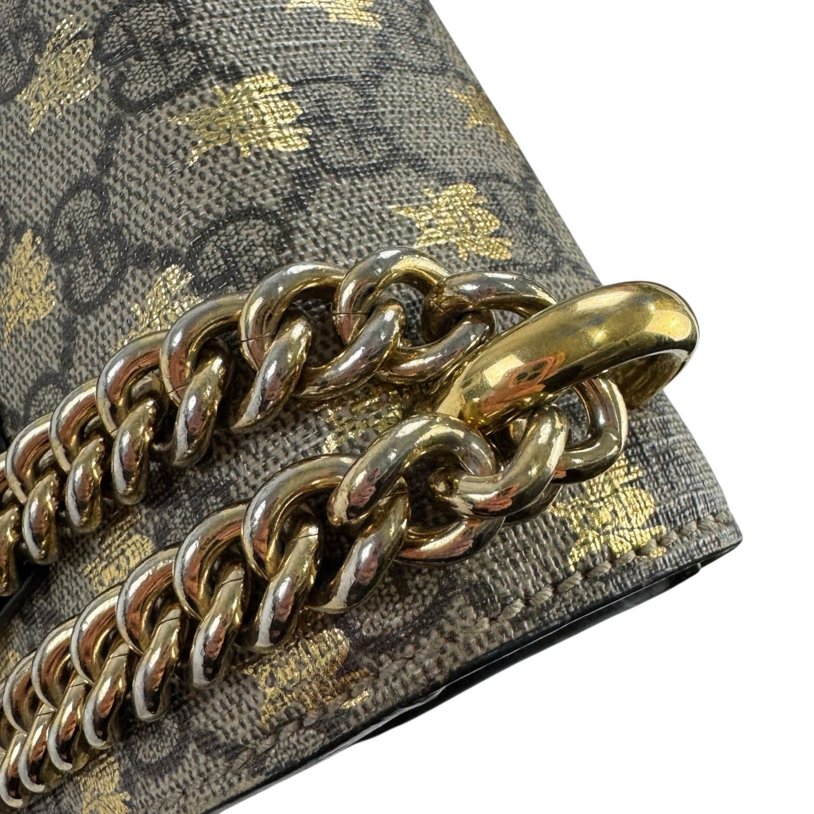 Gucci Gucci Monogram Bee Chain Shoulder Bag Size ONE SIZE - 15 Thumbnail