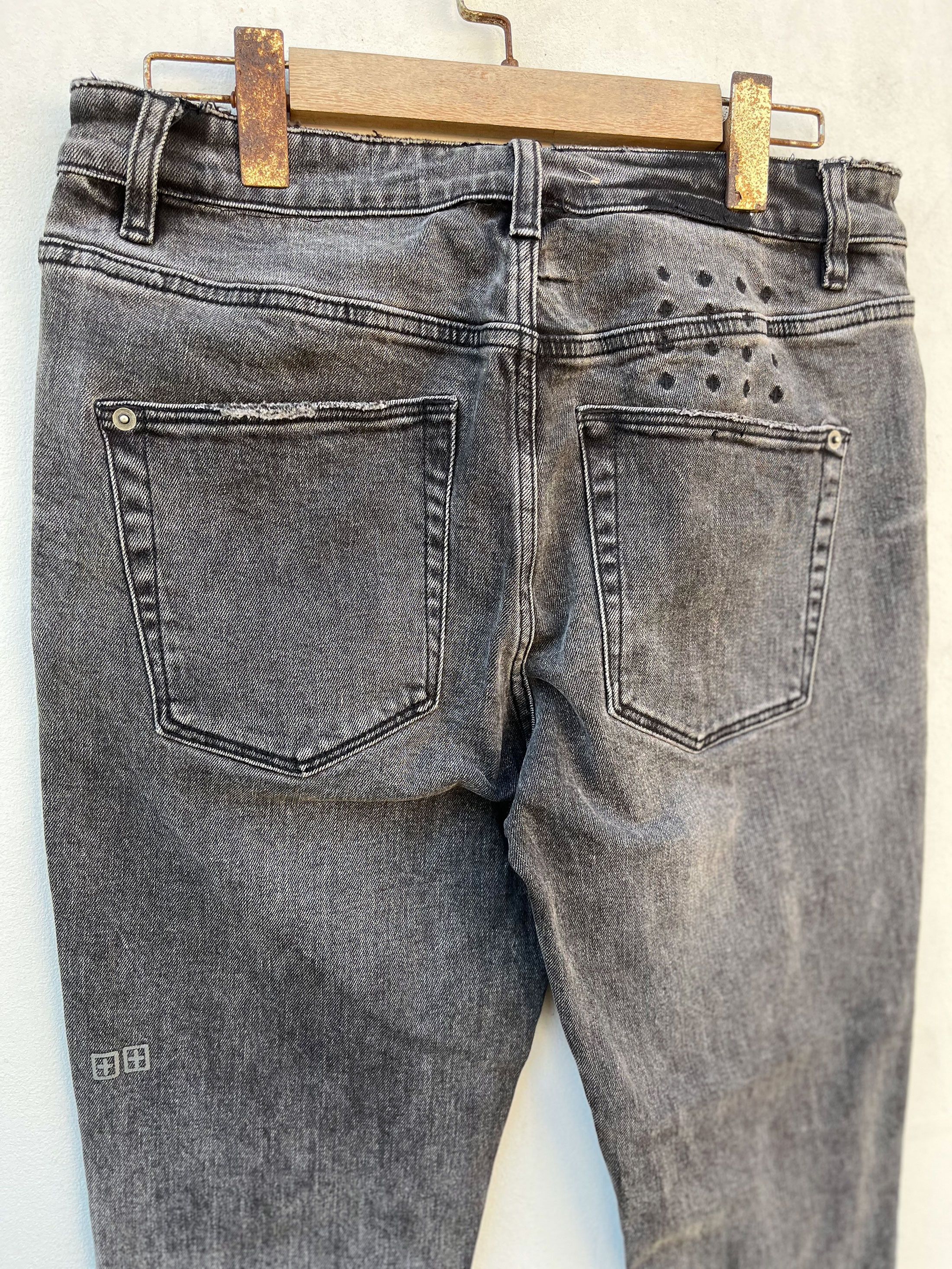 Designer × Ksubi Ksubi Exile Distressed Trashed Stretchable Jeans Size US 31 - 5 Thumbnail