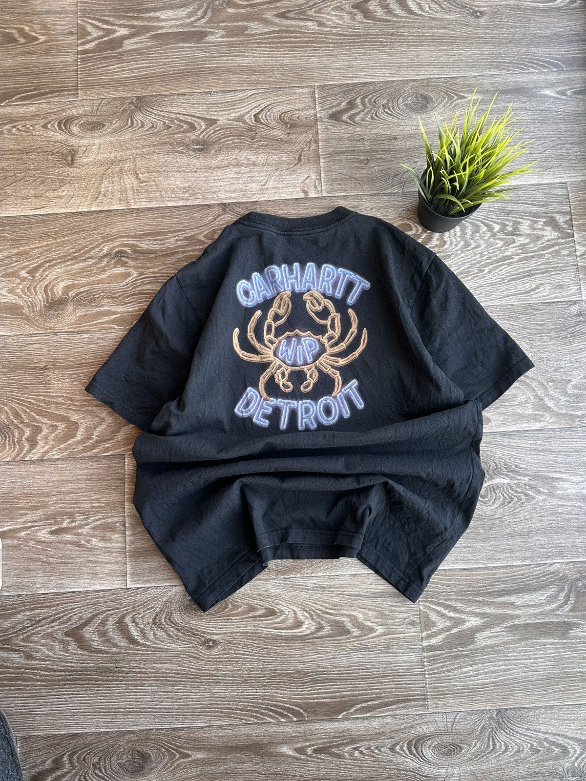 Carhartt 🔥 CARHARTT DETROIT SPIDER Big Logo Crab T Shirt Punk Gothic Size US L / EU 52-54 / 3 - 1 Thumbnail