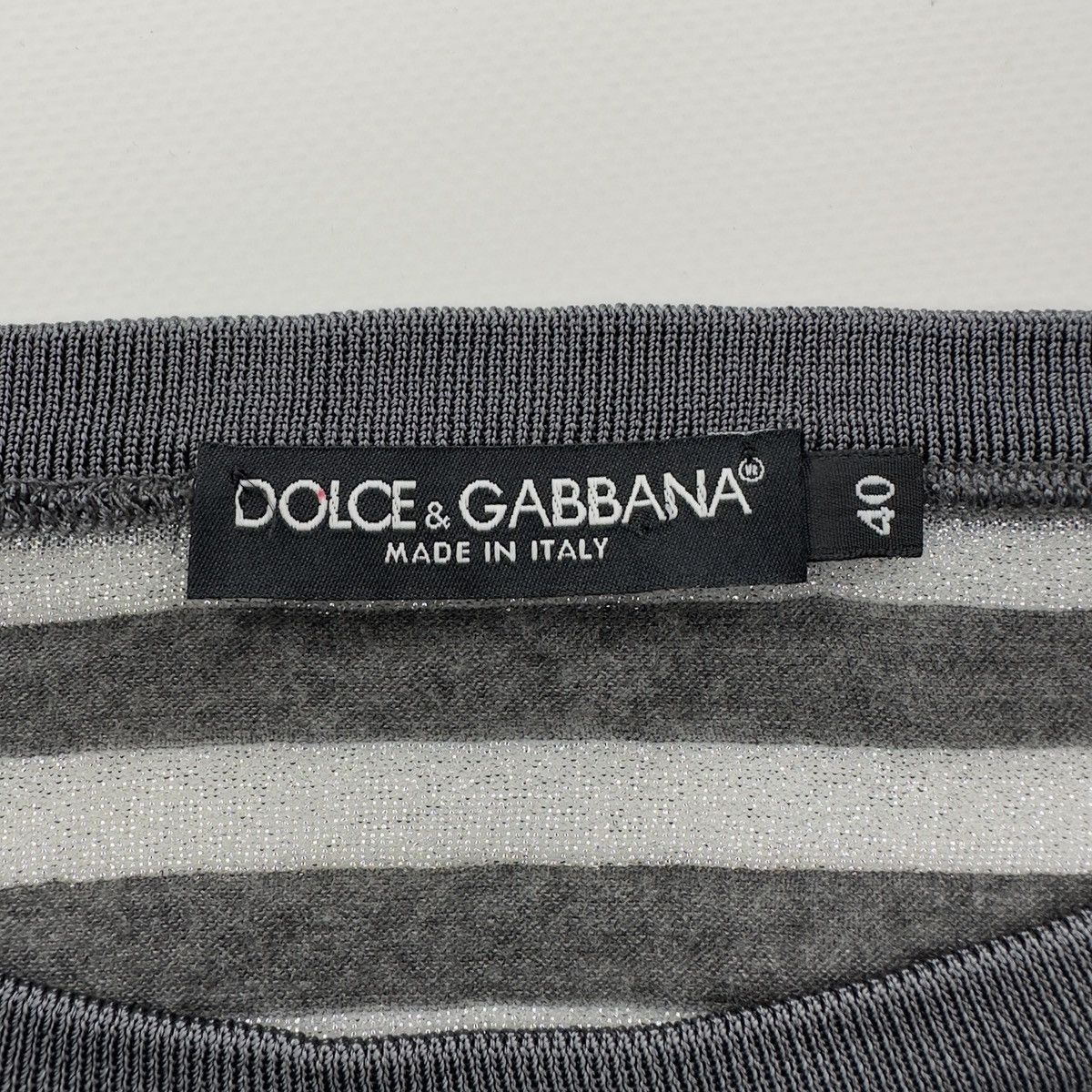 Dolce & Gabbana Dolce & Gabbana Striped Distressed Long Sleeve Top – Size 40 Size S / US 4 / IT 40 - 5 Thumbnail