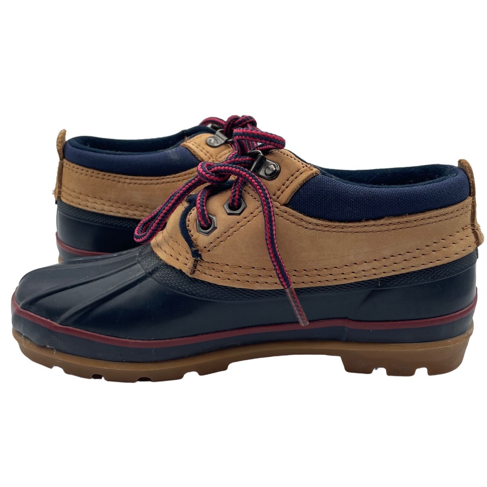 Lands' End Lands End Rubber Duck Boots Lace Up Green Tan Waterproof 7 Size US 7 / IT 37 - 5 Thumbnail