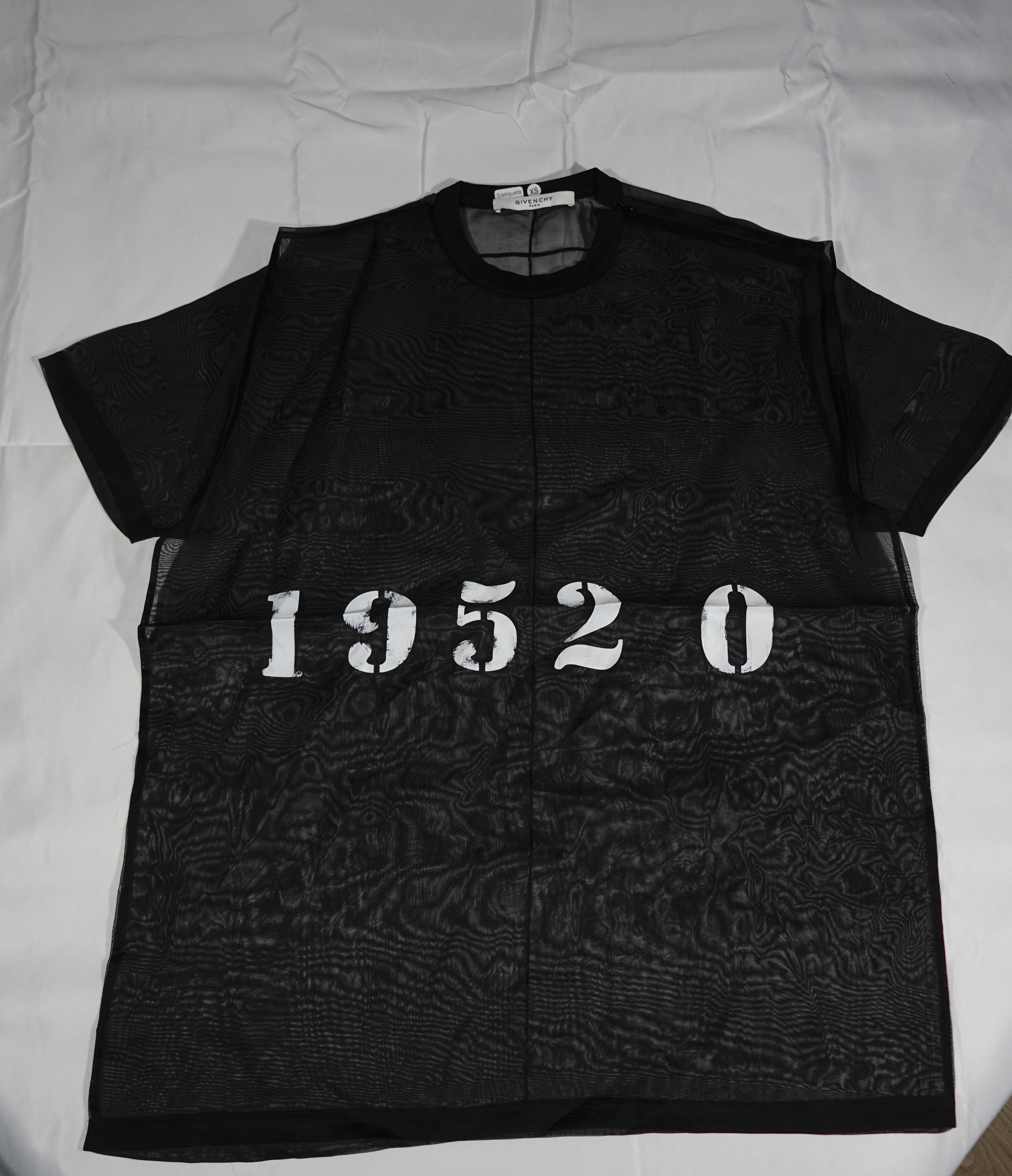 Givenchy Black Runway Organza Silk 19520 Oversized T-Shirt Size US XS / EU 42 / 0 - 1 Thumbnail