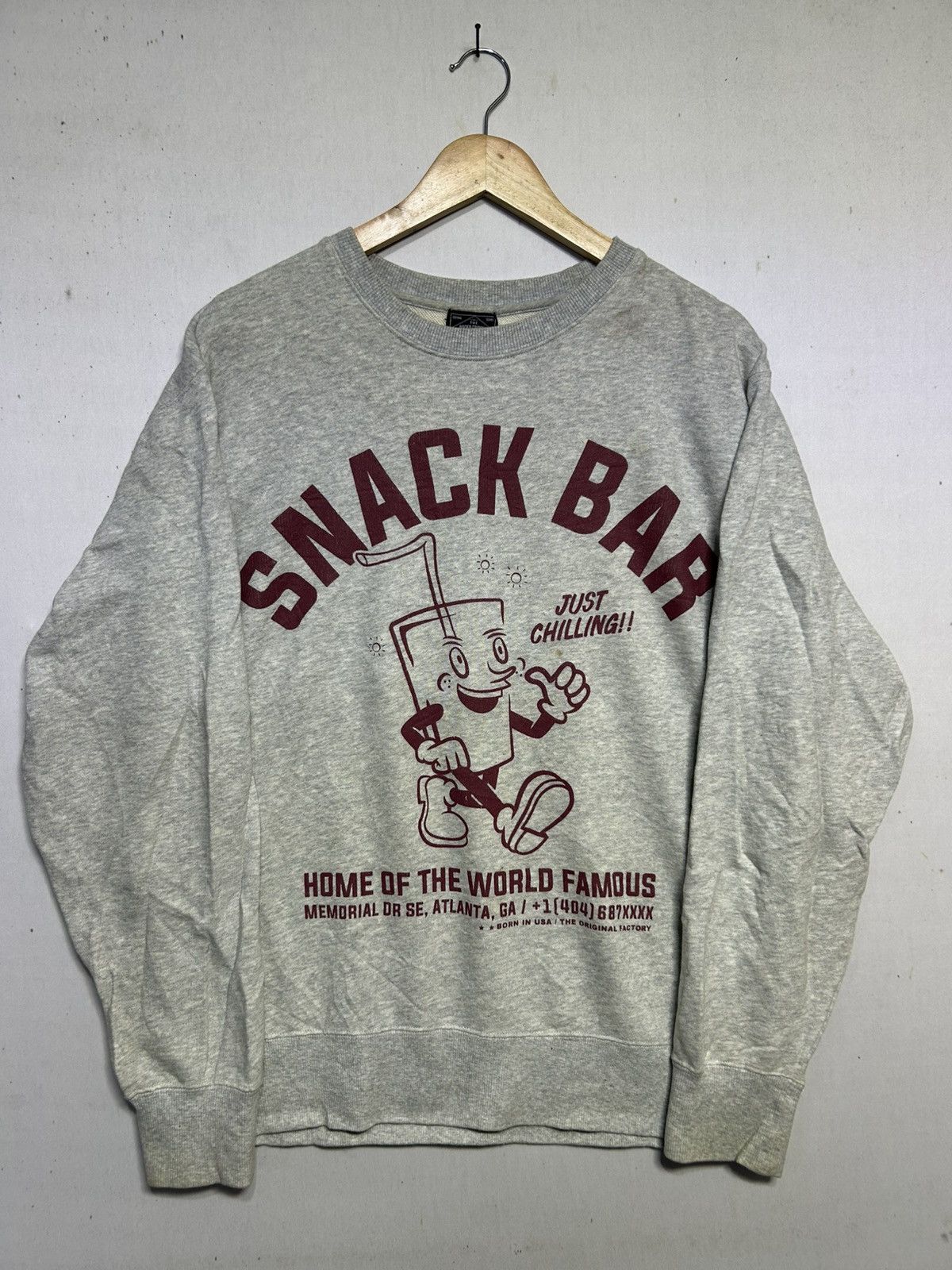 Japanese Brand × Vintage Vintage Rodeo Crown Snack Bar sweatshirt Size US XL / EU 56 / 4 - 1 Thumbnail