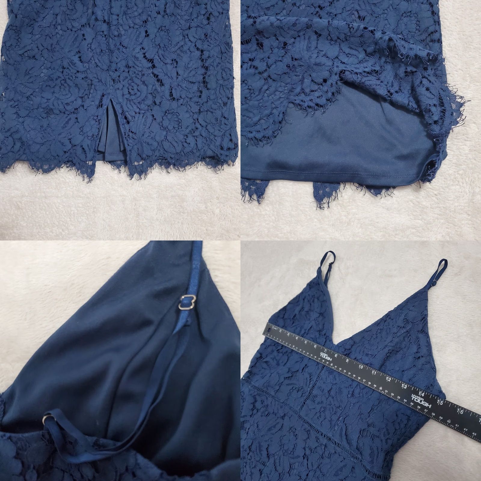 ASTR The Label ASTR The Label Dress Women M Blue Lace Spaghetti Strap Lattice Inset Party Y2K Size M / US 6-8 / IT 42-44 - 8 Thumbnail