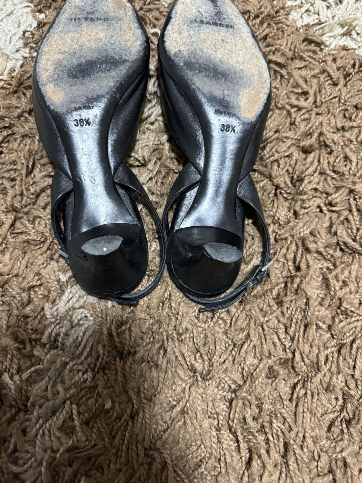 Designer × Jil Sander Jil Sander avant garde lace up leather heels Size US 7 / IT 37 - 5 Thumbnail