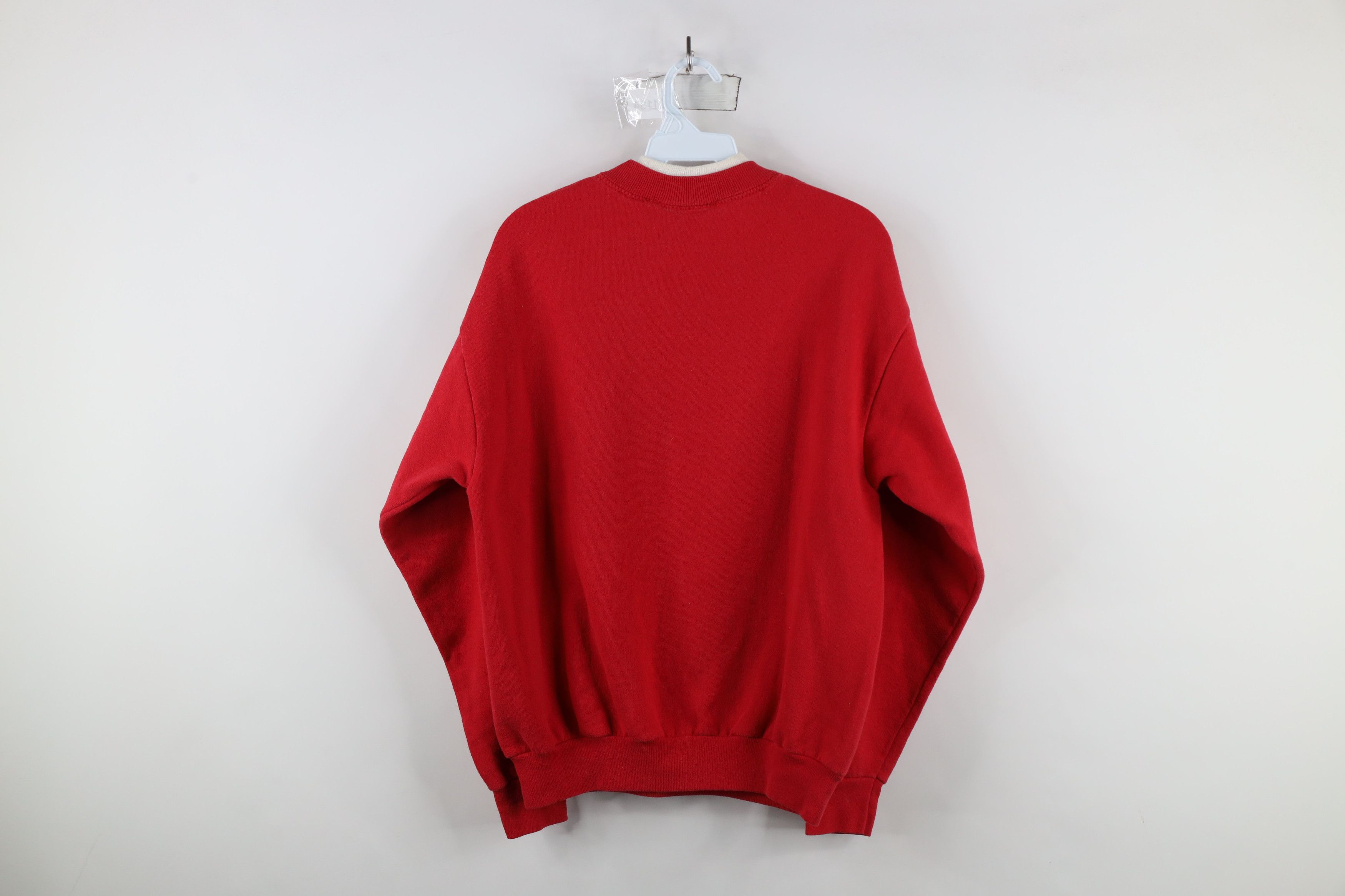 Orvis × Vintage Vintage 90s Orvis Christmas Polar Bear Sweatshirt Red USA Size M / US 6-8 / IT 42-44 - 9 Thumbnail