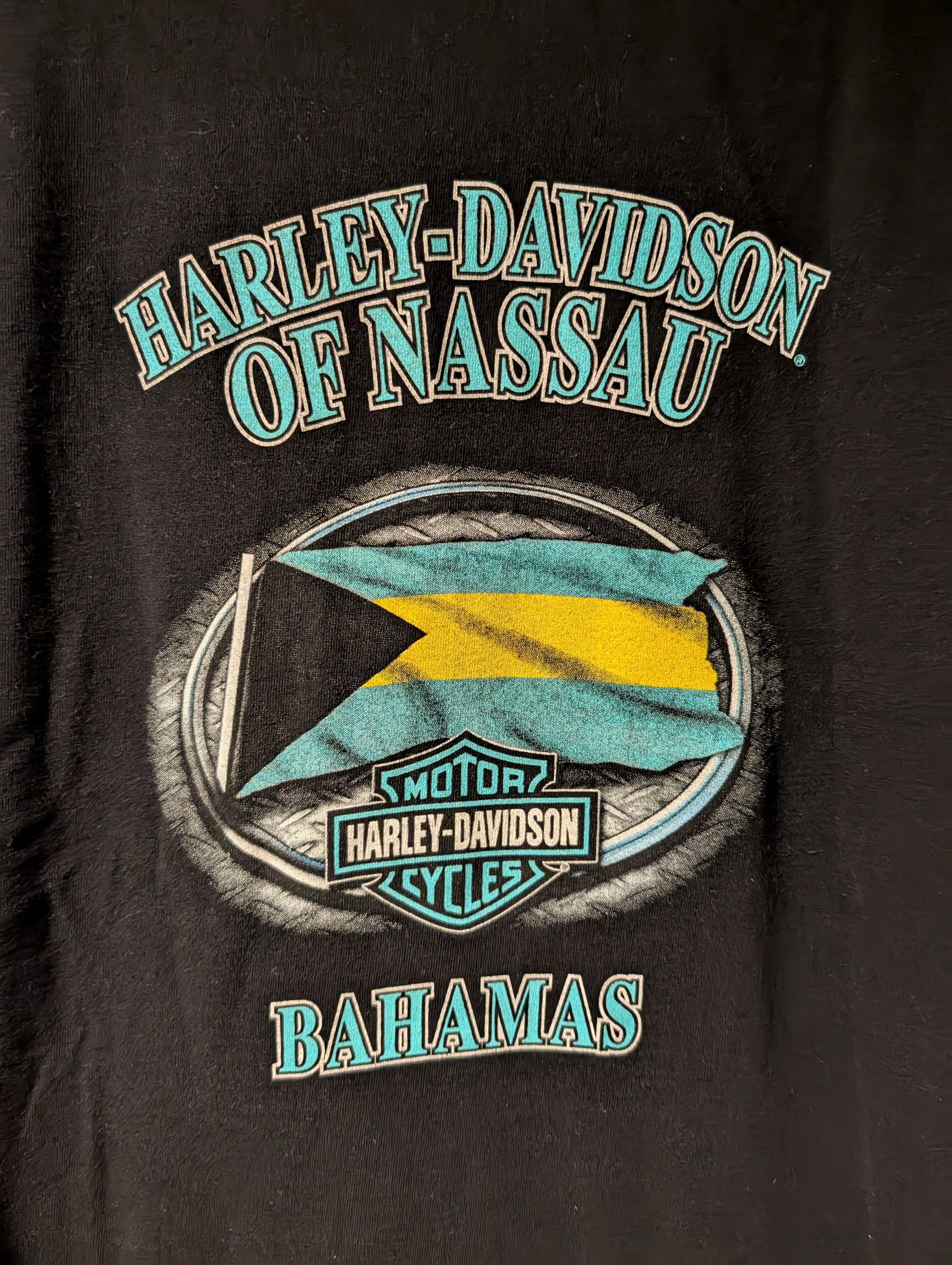 Harley Davidson Vintage 2005 Harley Davidson Motorcycle Bahamas T-Shirt Size US XXL / EU 58 / 5 - 7 Thumbnail