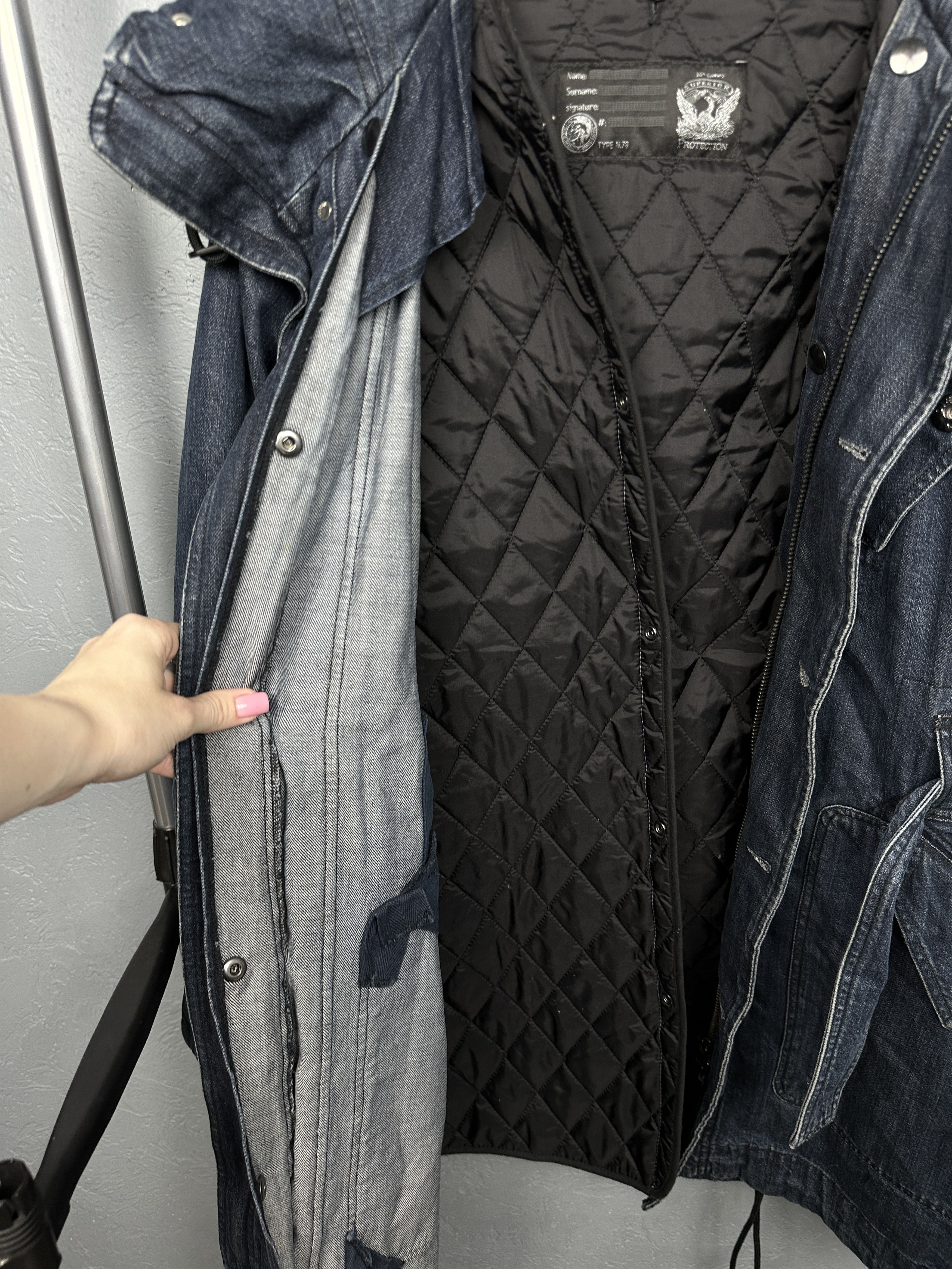 Diesel Diesel Womens 3 in 1 Denim Parka Jacket Size XS / US 0-2 / IT 36-38 - 6 Thumbnail