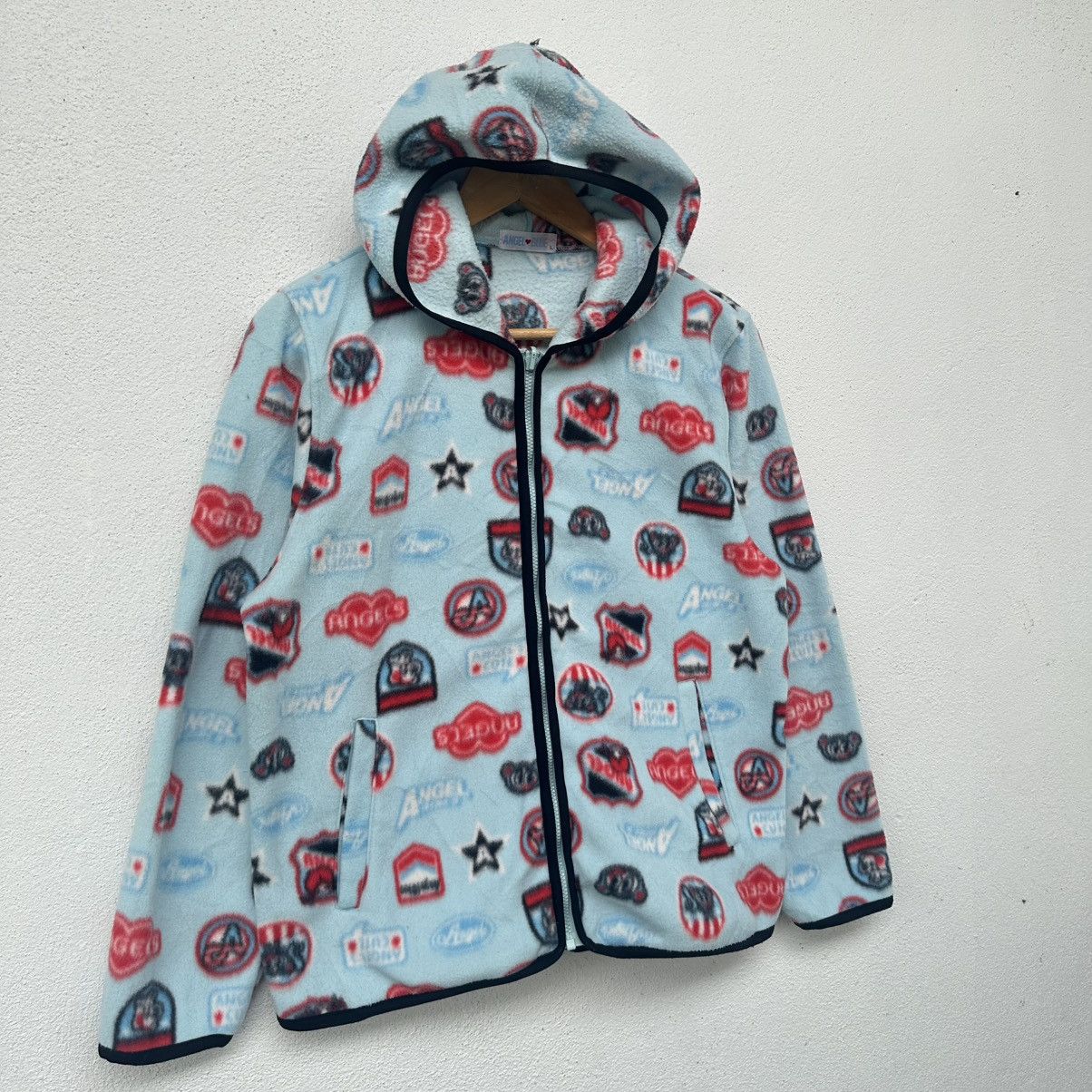 Angle Blue Japan Tripping Print Zipper Hoodie