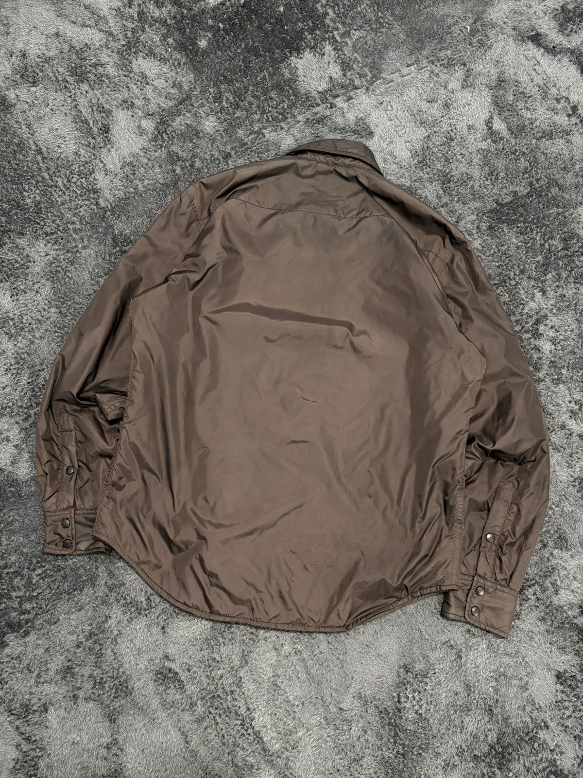 Aspesi Brown Nylon Aspesi Button Up Shirt Jacket Thermore Size US M / EU 48-50 / 2 - 2 Thumbnail