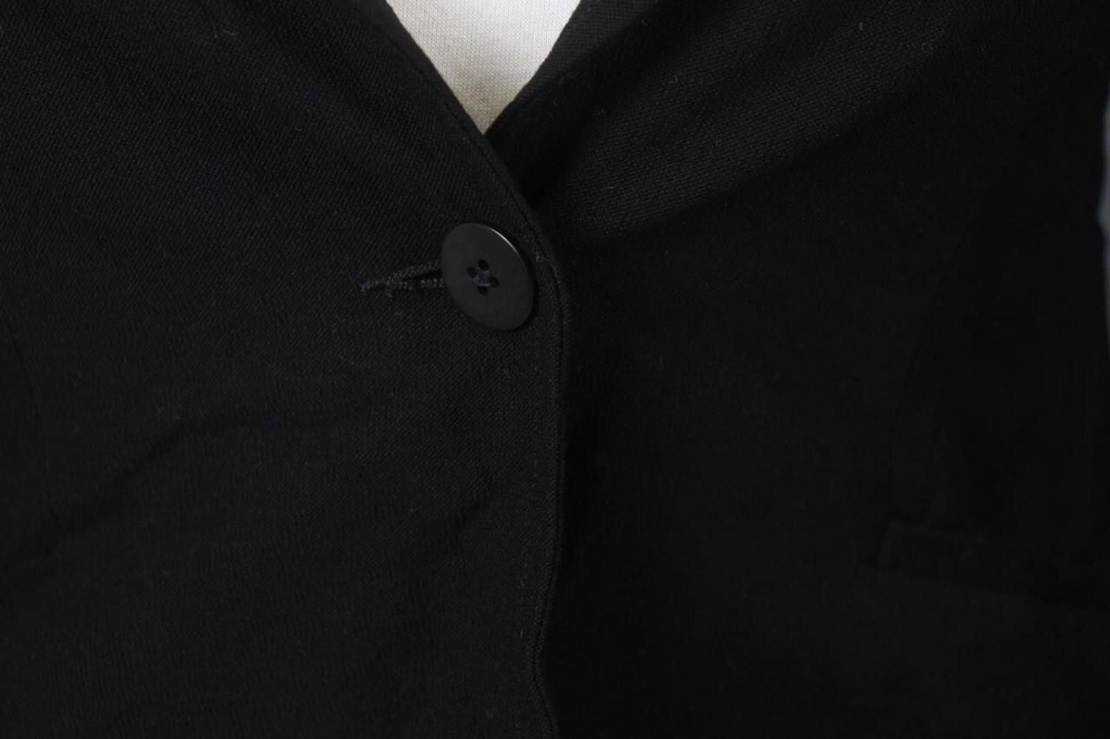 Eileen Fisher Eileen Fisher Black Viscose Blend Blazer Jacket Size PP Size M / US 6-8 / IT 42-44 - 5 Thumbnail