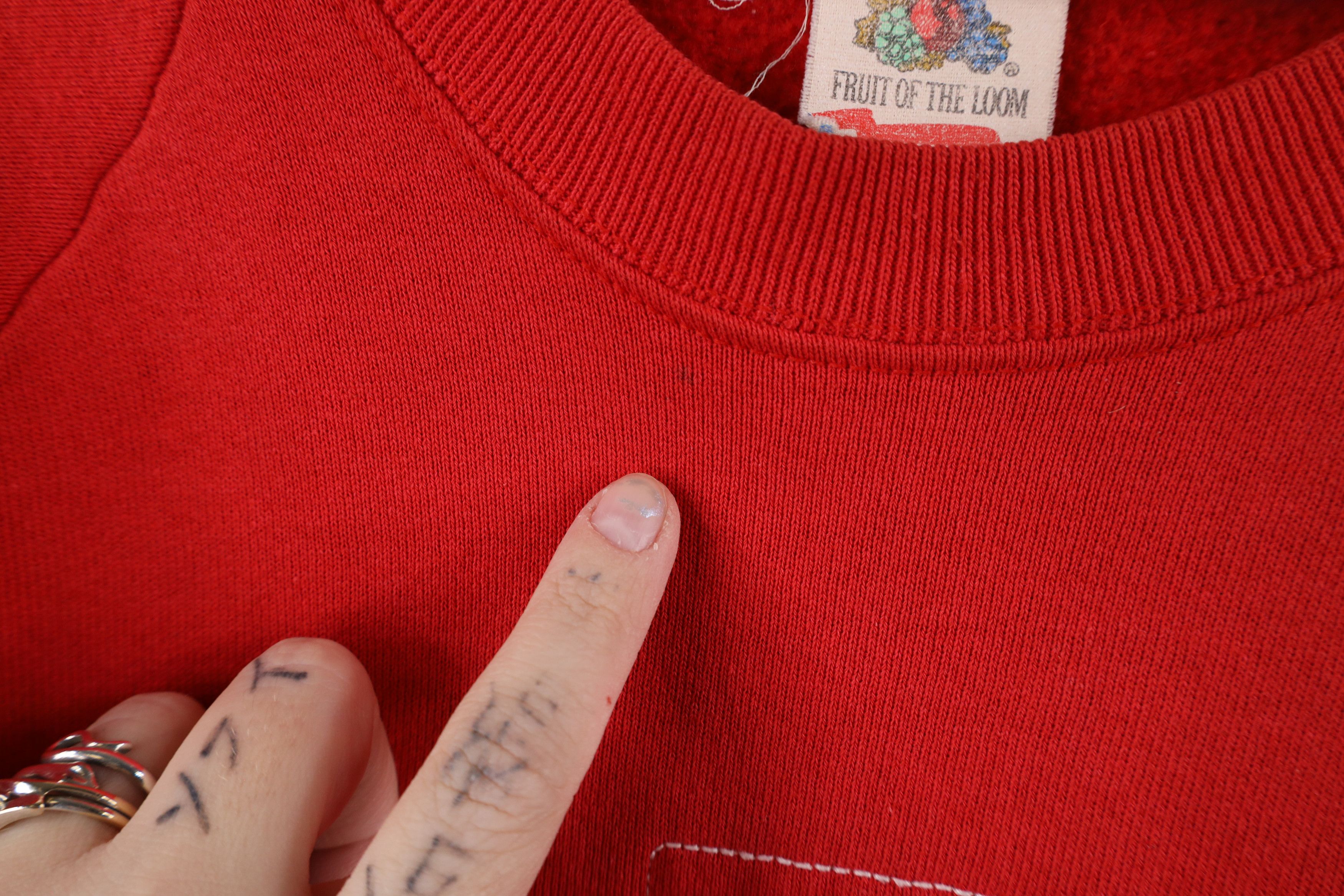 Vintage Vintage 90s Delta Sigma Theta Sorority Sweatshirt Red USA Size XL / US 12-14 / IT 48-50 - 5 Thumbnail
