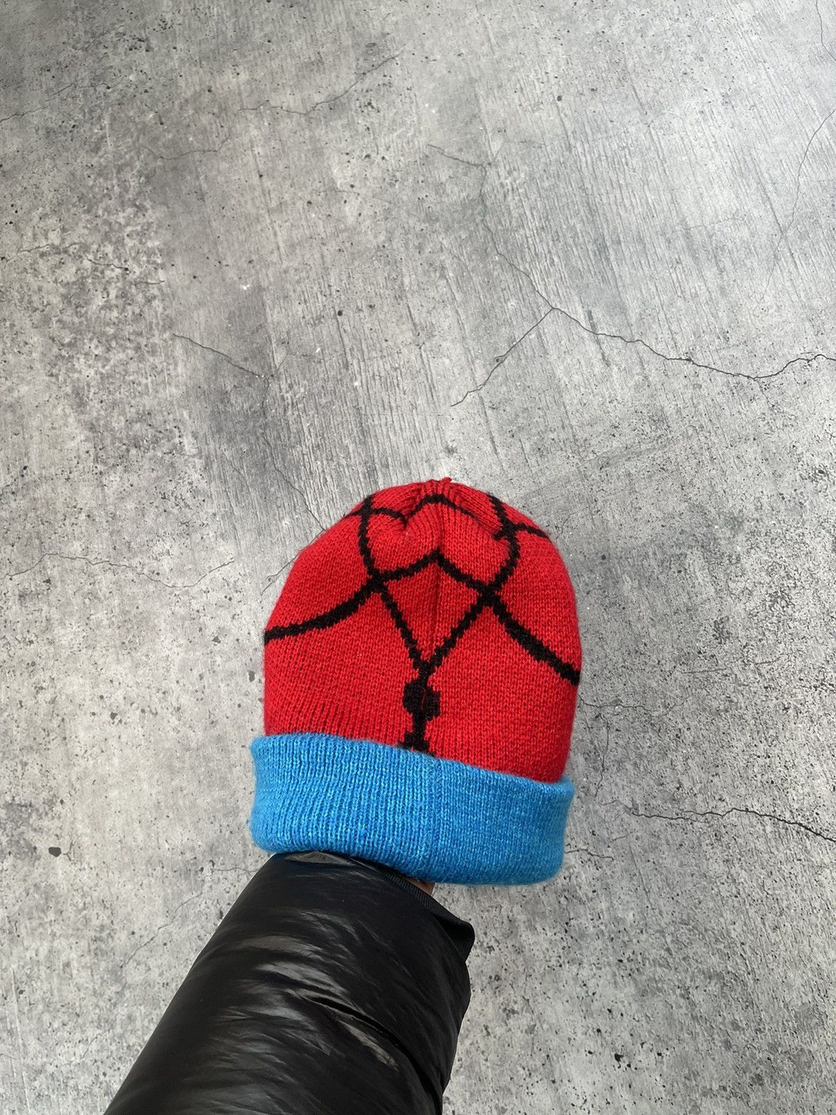 Vintage Vintage Black Red Figured Fullprint Hat Cap Spider-Man Size ONE SIZE - 3 Thumbnail