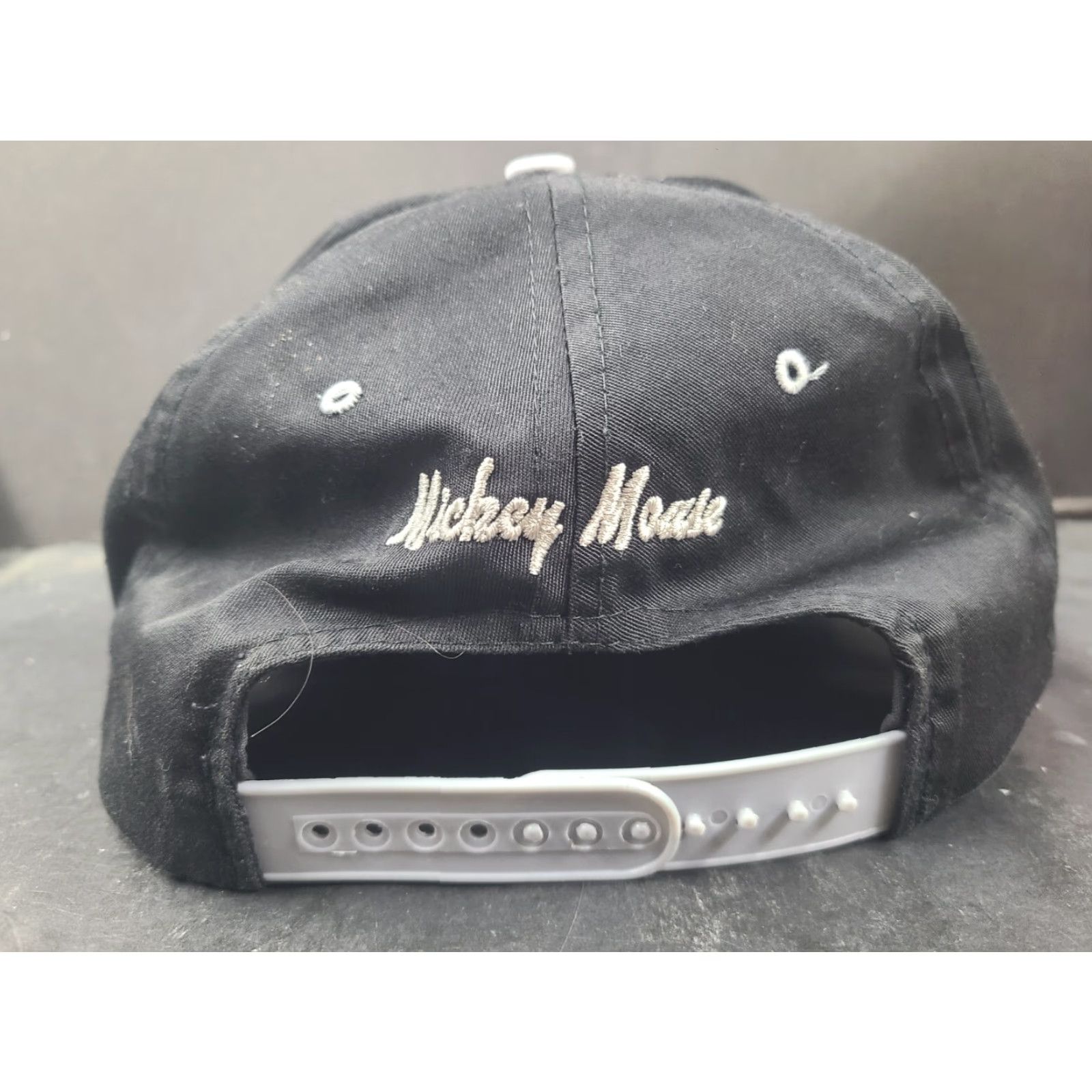 Disney Disney Mickey Mouse Snapback Cap Hat Vintage UnLimited - Black Cotton Knit, Solid, 90s Cartoon Mens Hat Size ONE SIZE - 6 Thumbnail