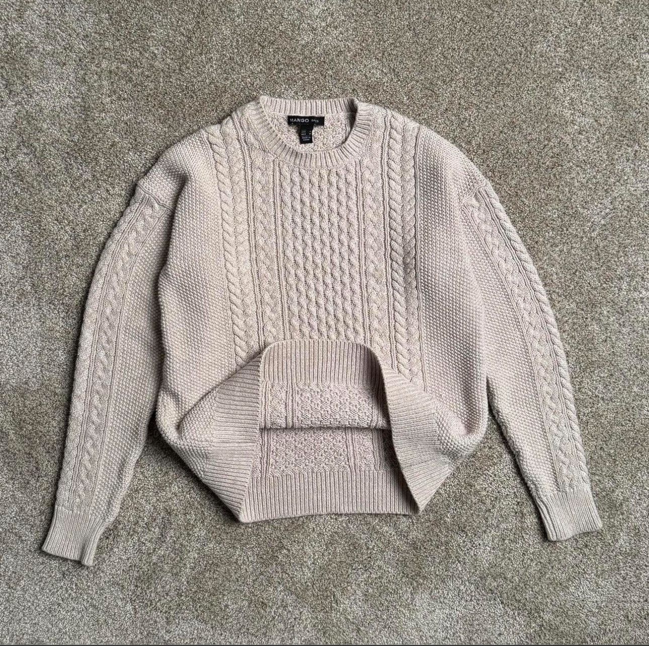 Mango MANGO “ROPE WEAVE” KNIT SWEATER Size S / US 4 / IT 40 - 1 Thumbnail