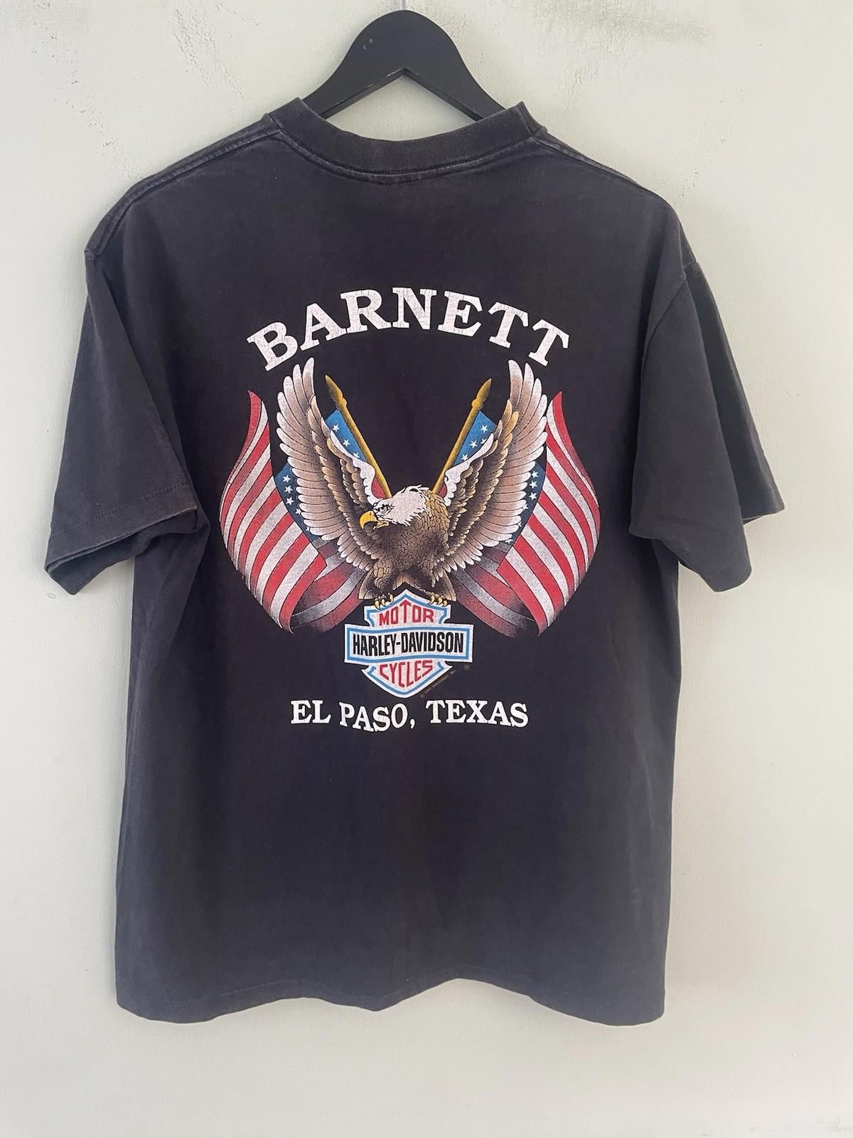 Harley Davidson Vintage 1988 Harley Davidson Eagle Dragon Graphic T Shirt Size US L / EU 52-54 / 3 - 3 Thumbnail