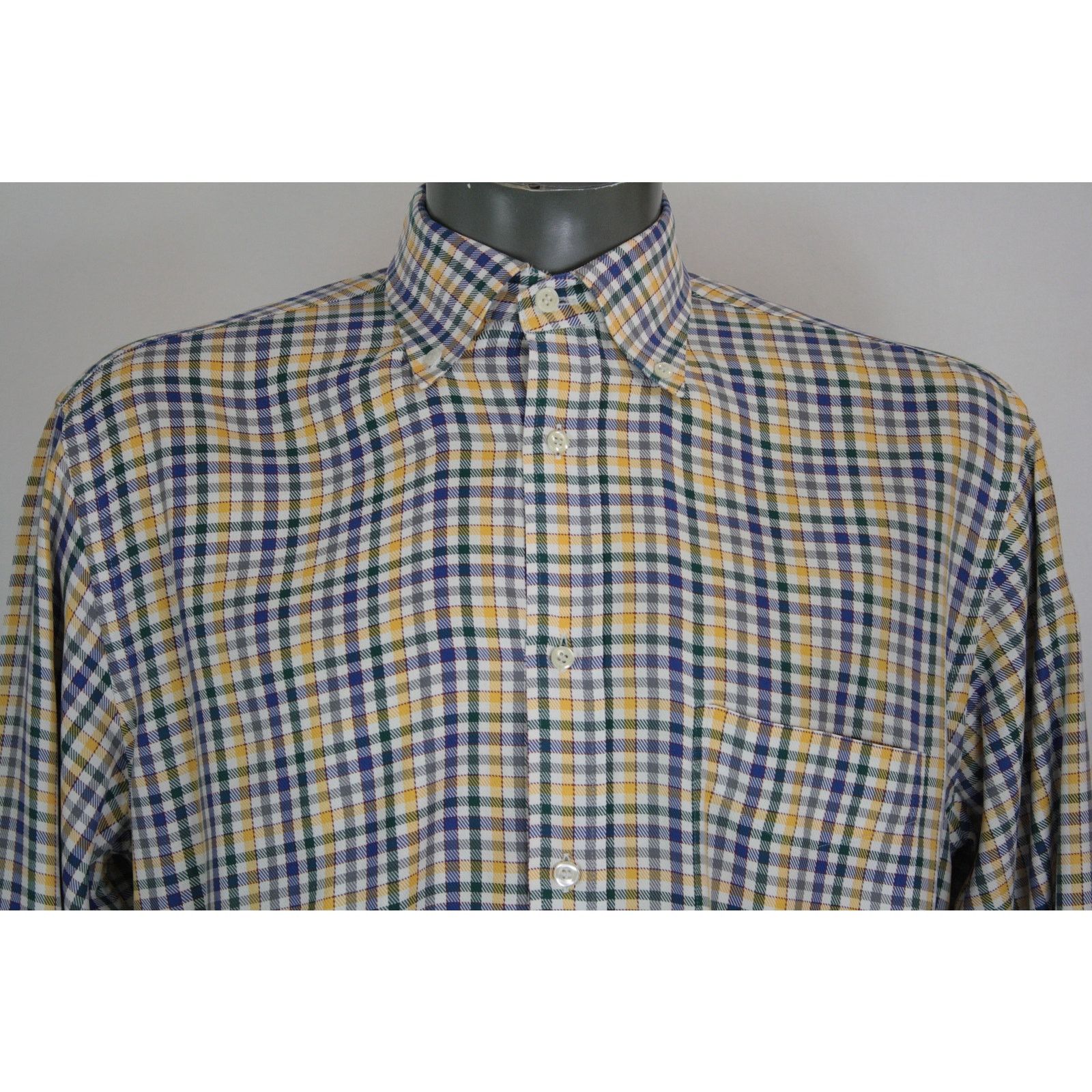 Paul & Shark Paul & Shark Yachting Plaid Button Up Shirt Blue Sailing Size US L / EU 52-54 / 3 - 2 Thumbnail