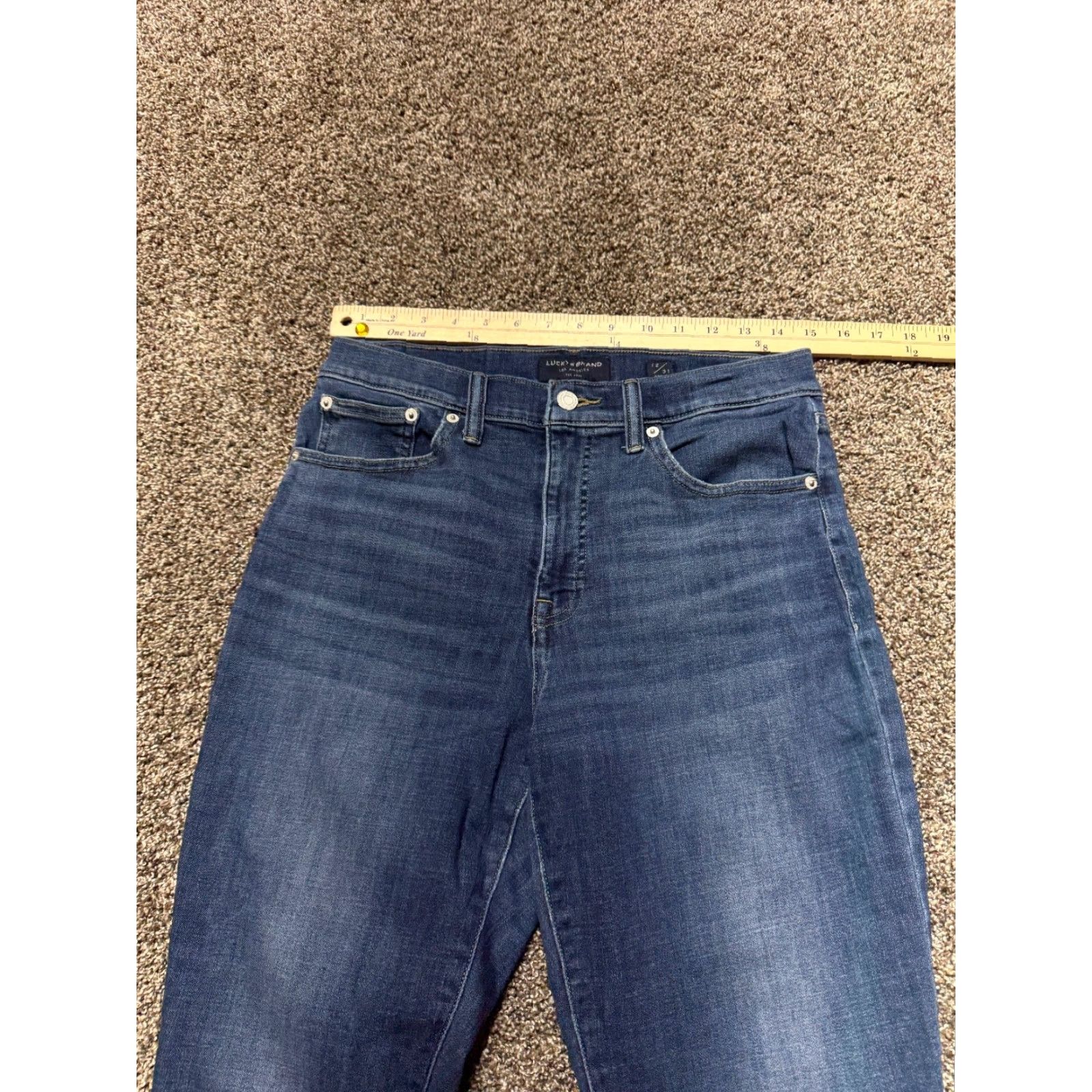 Lucky Brand Lucky Brand Bridgette Ankle Women's Jeans 12 Blue Denim High Rise 27in Inseam Jeans Womens Jeans 12 Color Blue Cap, 12/31? Size 34" / US 12 / IT 48 - 7 Thumbnail
