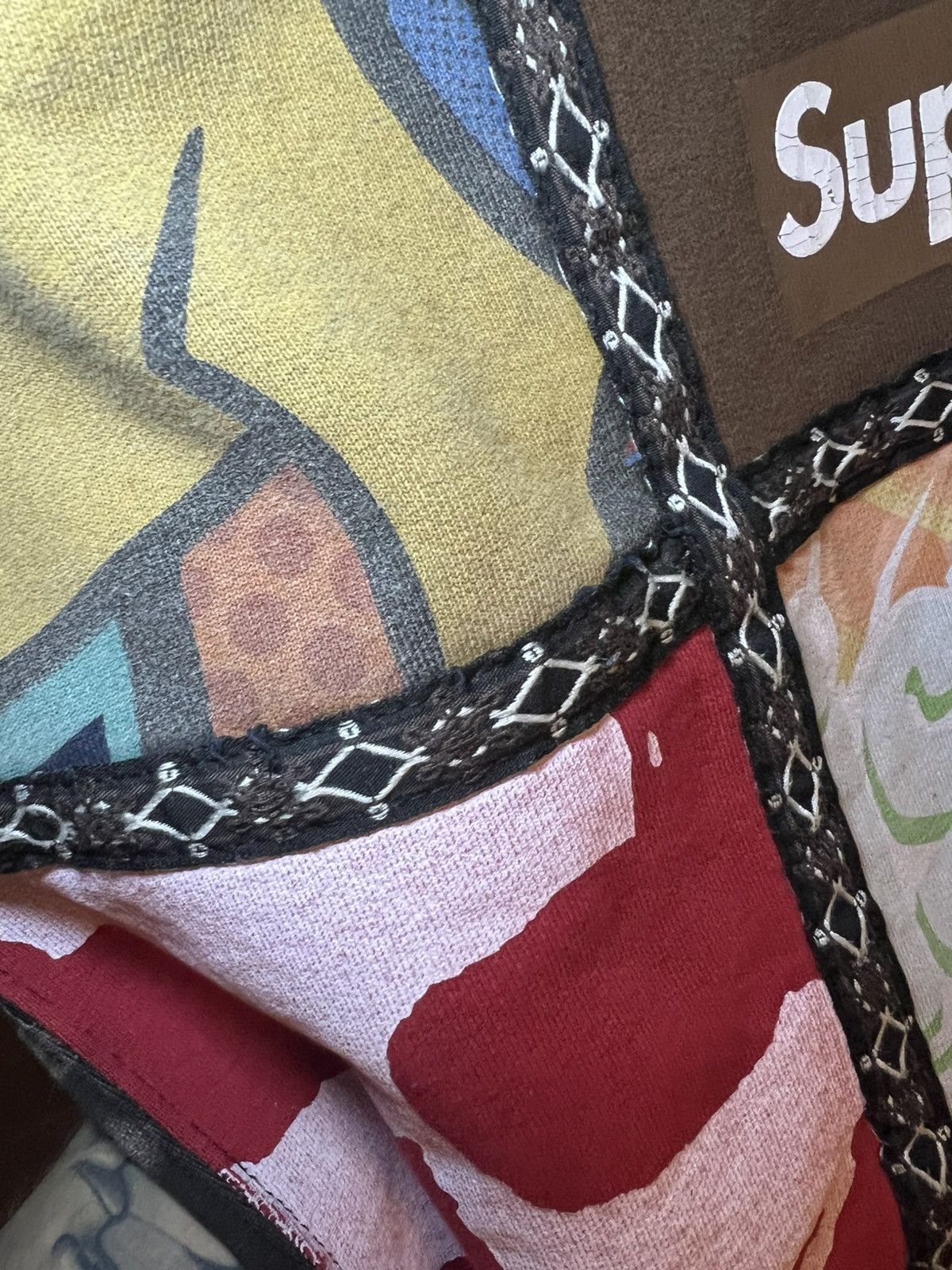 Number (N)ine × Supreme Supreme X Number (N)ine patchwork sweatpants Size US 36 / EU 52 - 20 Thumbnail