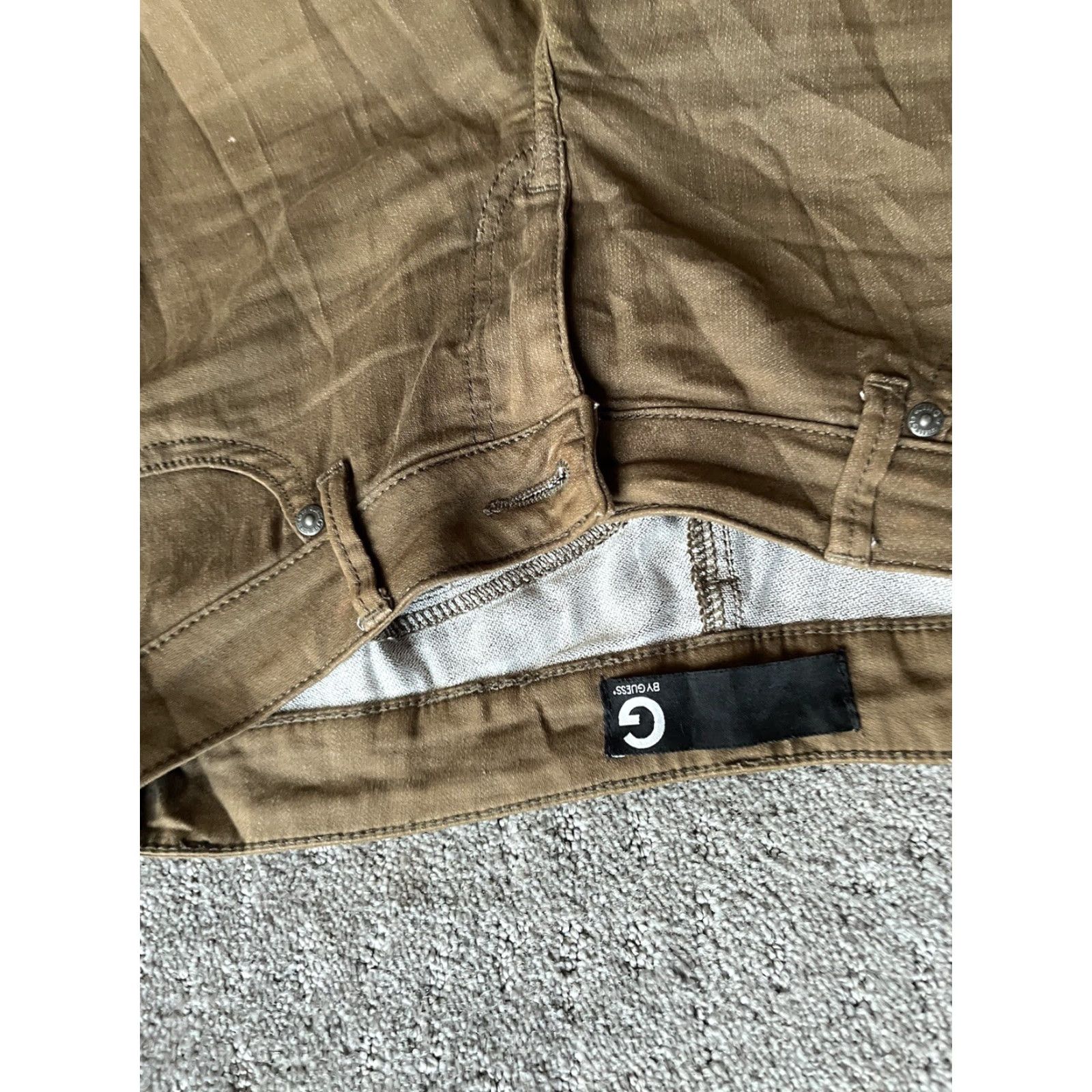 Guess G by GUESS Jeans Women's Dark Wash Brown Denim Skinny Size 25 Size 42" / US 20 - 6 Thumbnail