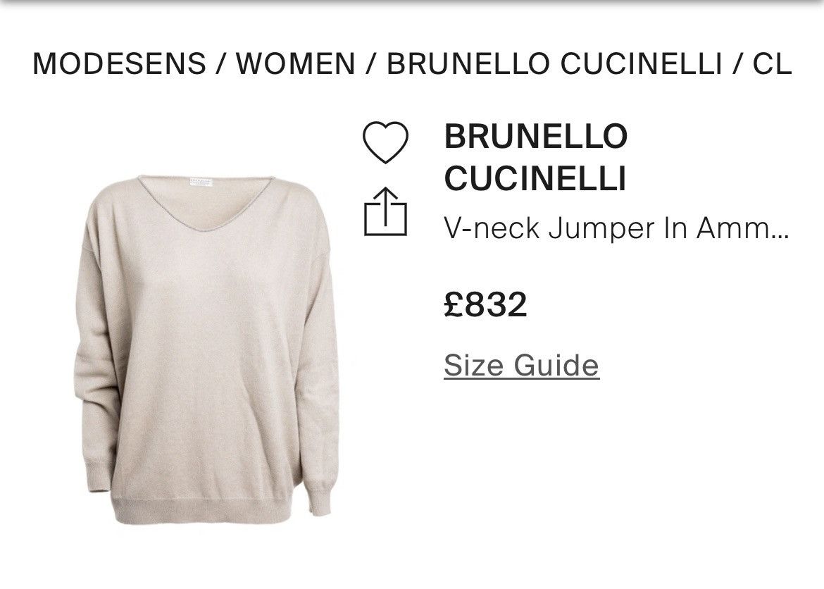 Brunello Cucinelli Brunello Cucinelli Cashmere Sweater V-neck Jumper Pullover Size L / US 10 / IT 46 - 9 Thumbnail