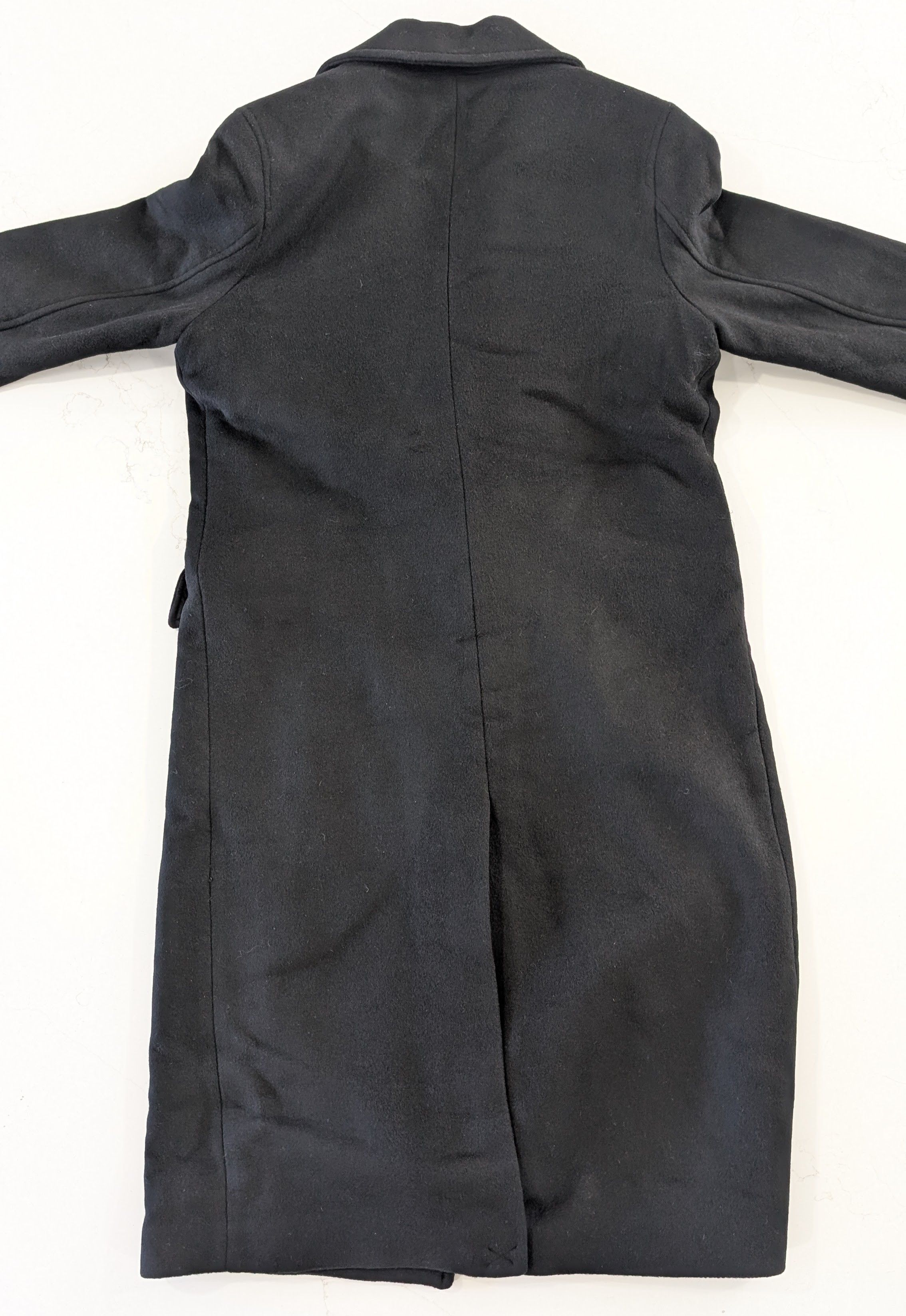 Allsaints AllSaints Mabel Coat Black Oversized Double Breasted Wool Size S / US 4 / IT 40 - 3 Thumbnail