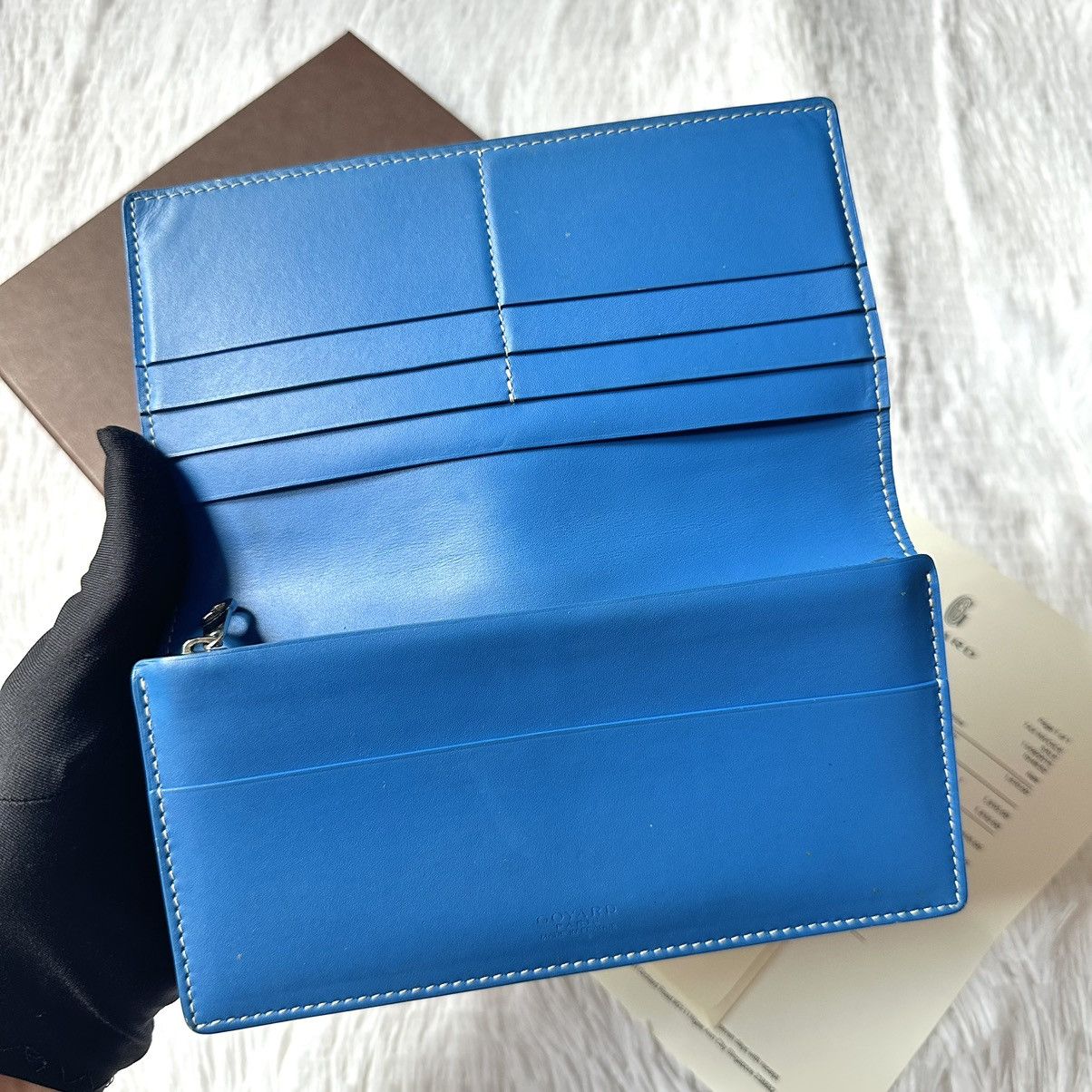 Goyard Goyard Richelieu Long Wallet Blue Size ONE SIZE - 4 Thumbnail