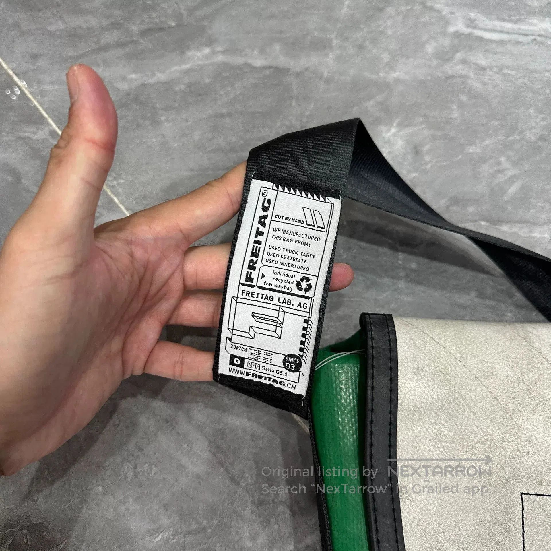 FREECITY FREITAG F14 Messenger Bag in Black/Green. Size ONE SIZE - 2 Thumbnail