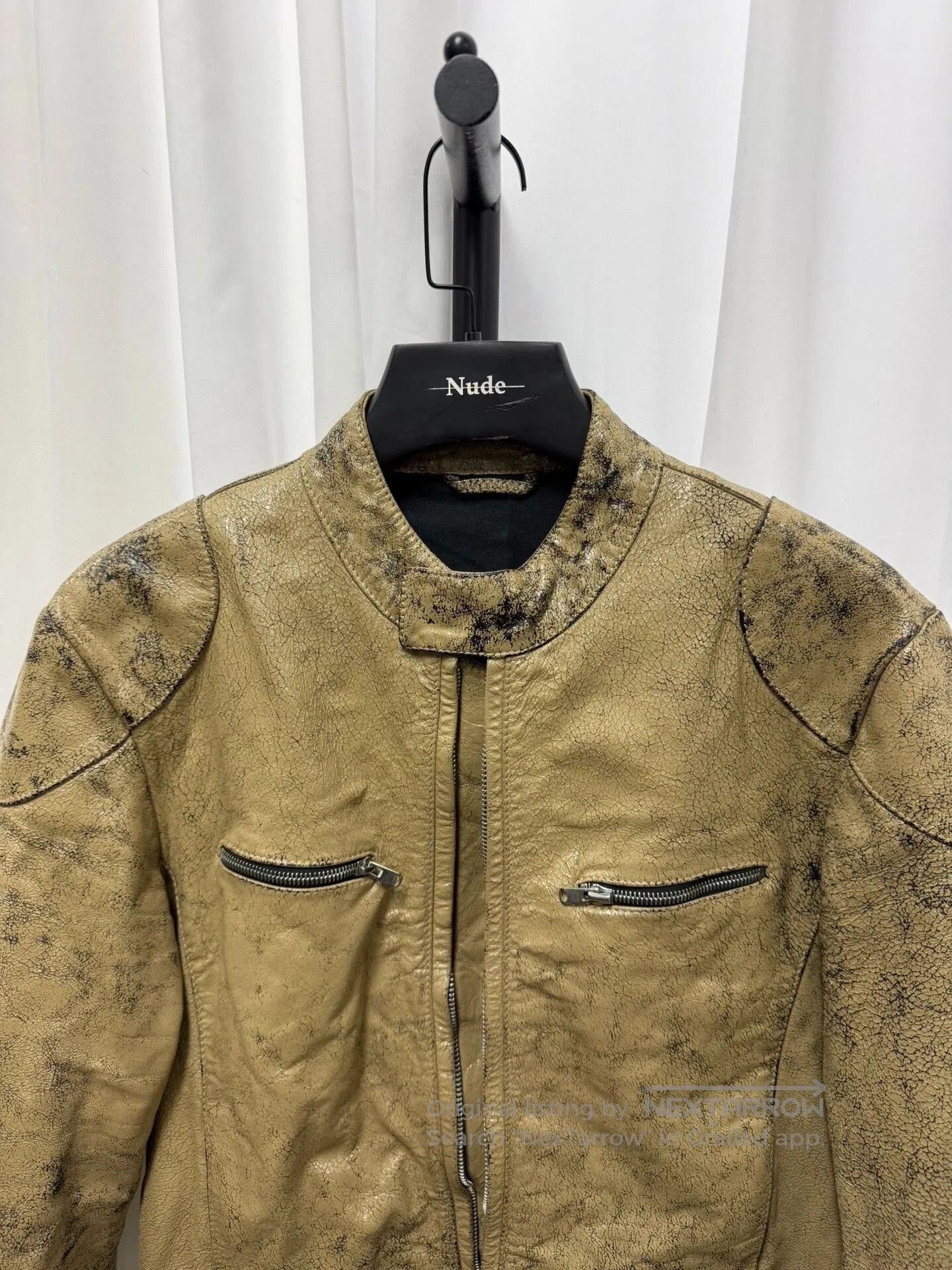 Maison Margiela Maison Margiela Leather Cracked Paint Jacket. Size US M / EU 48-50 / 2 - 3 Thumbnail
