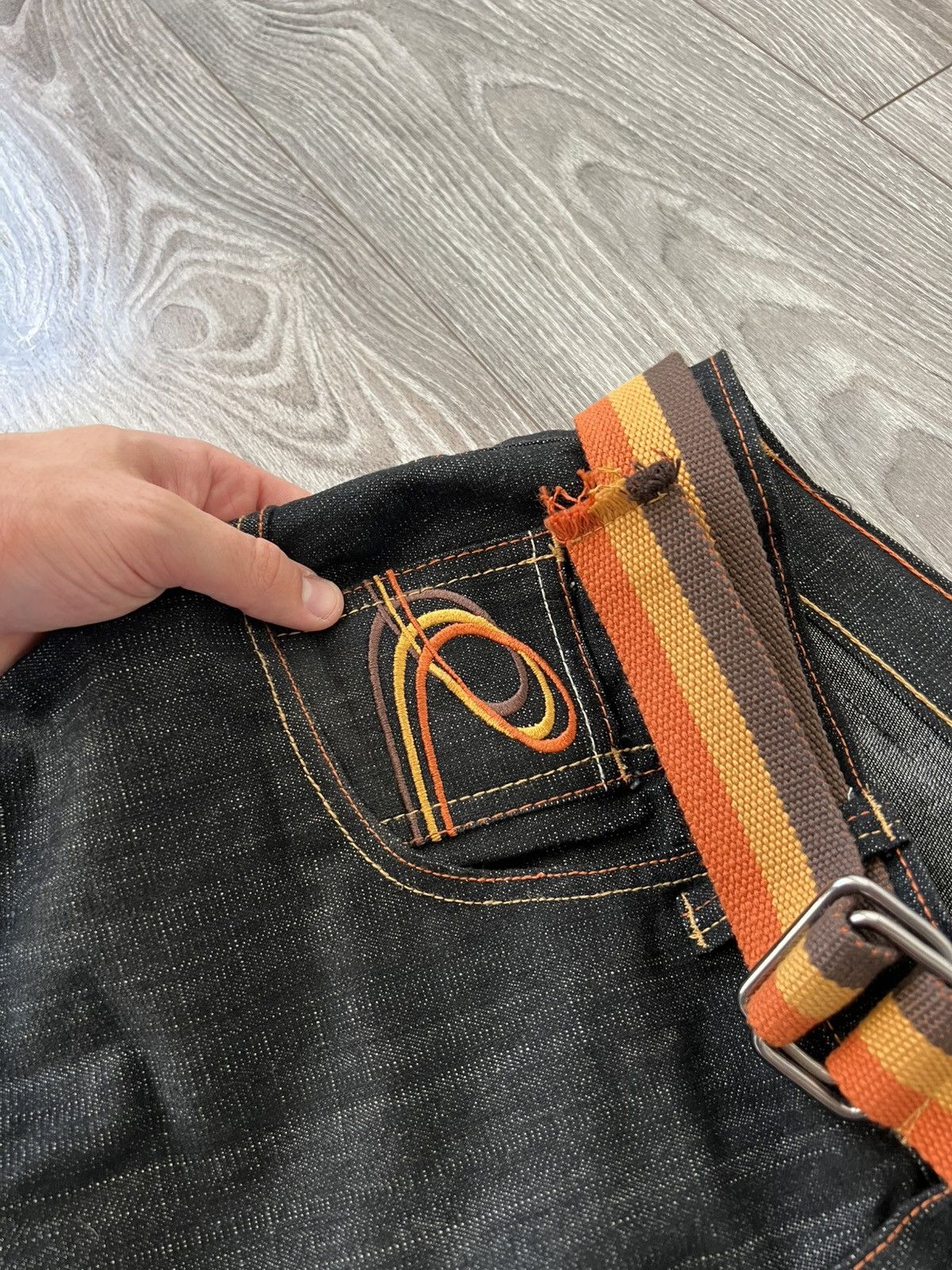 Other Evolution in Design Rap Y2k Men’s Embroidered Logo OG Jeans Size US 36 / EU 52 - 11 Thumbnail